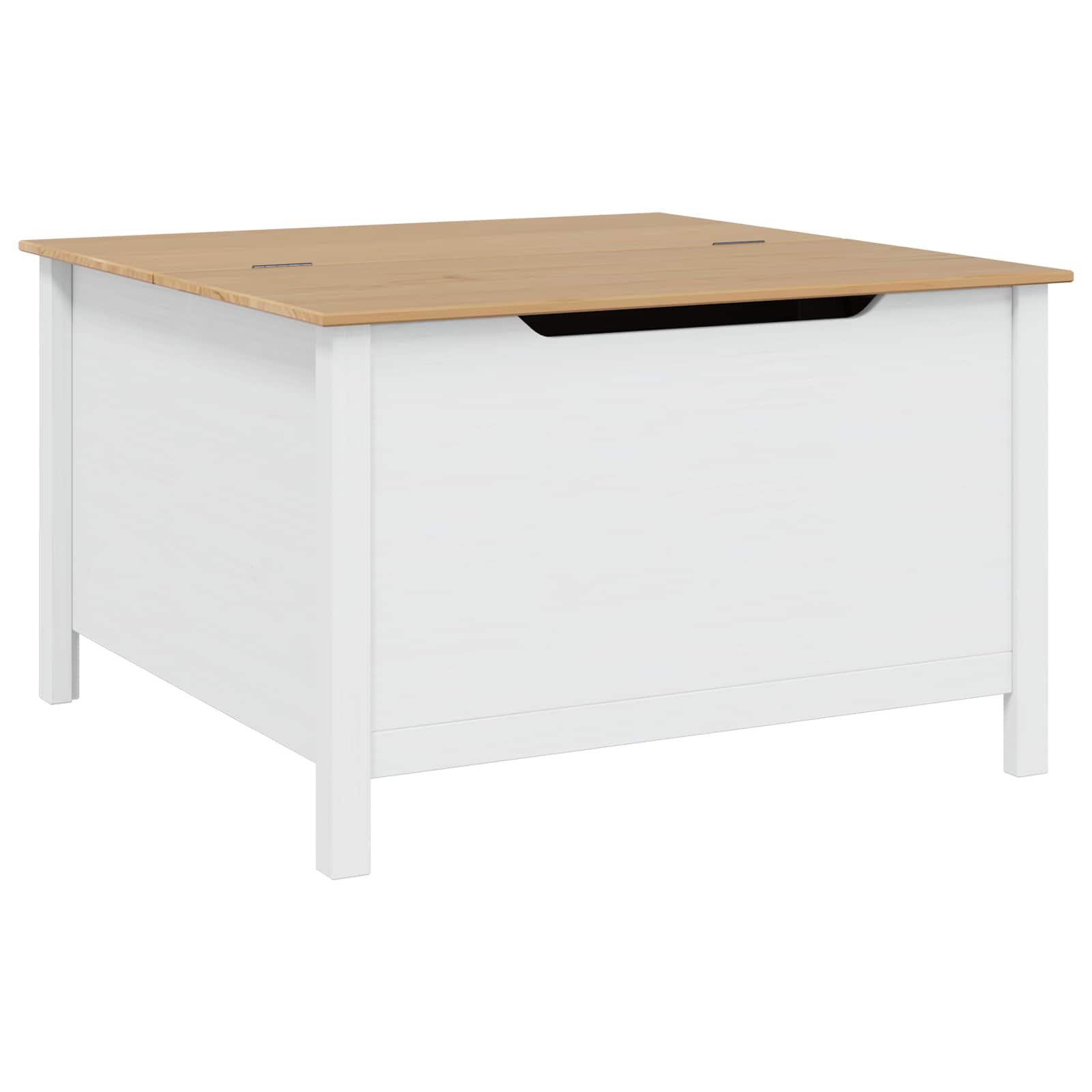 Kava Stol HILL Bijela i medeno smeđa 79.5 x 79.5 x 49 cm