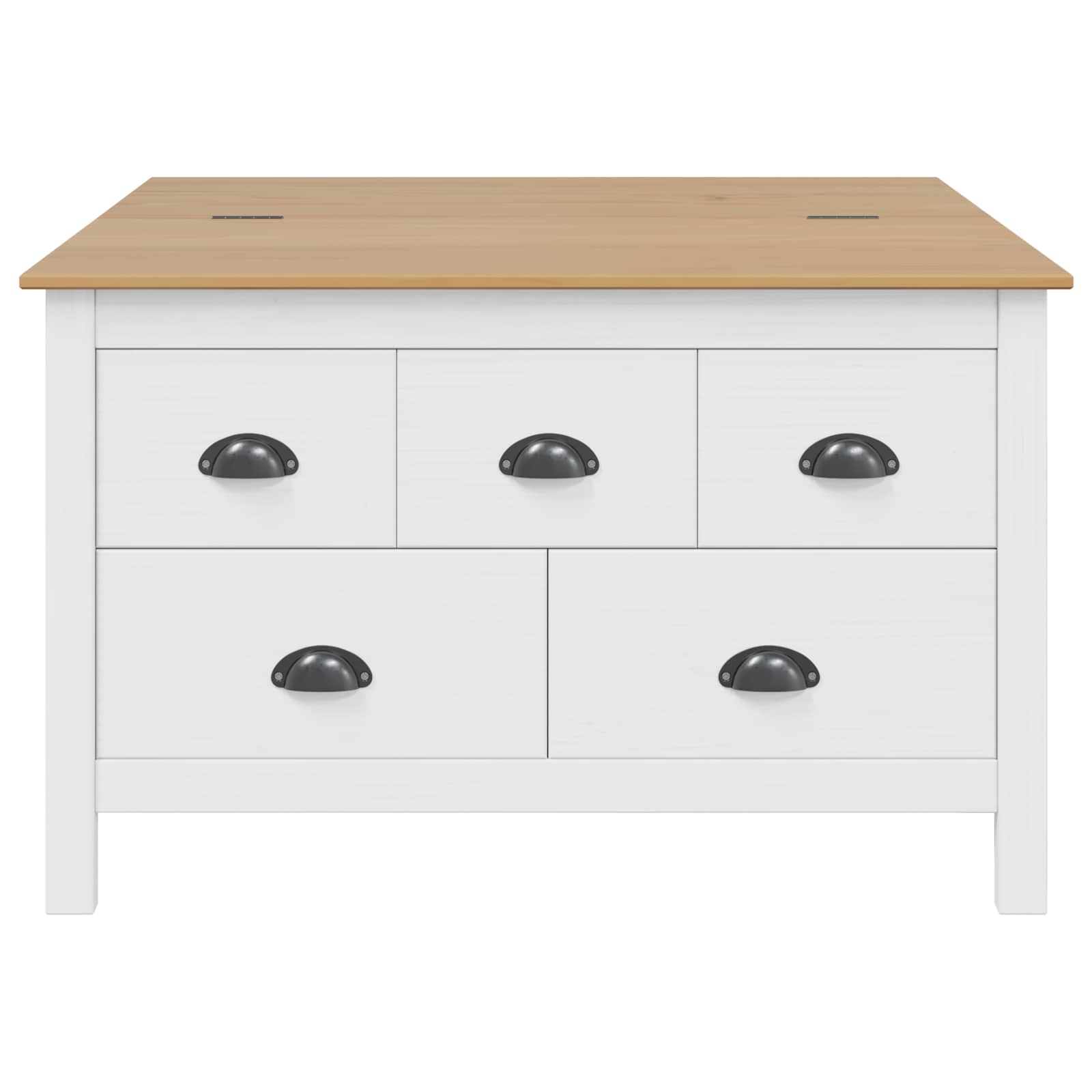 Kava Stol HILL Bijela i medeno smeđa 79.5 x 79.5 x 49 cm