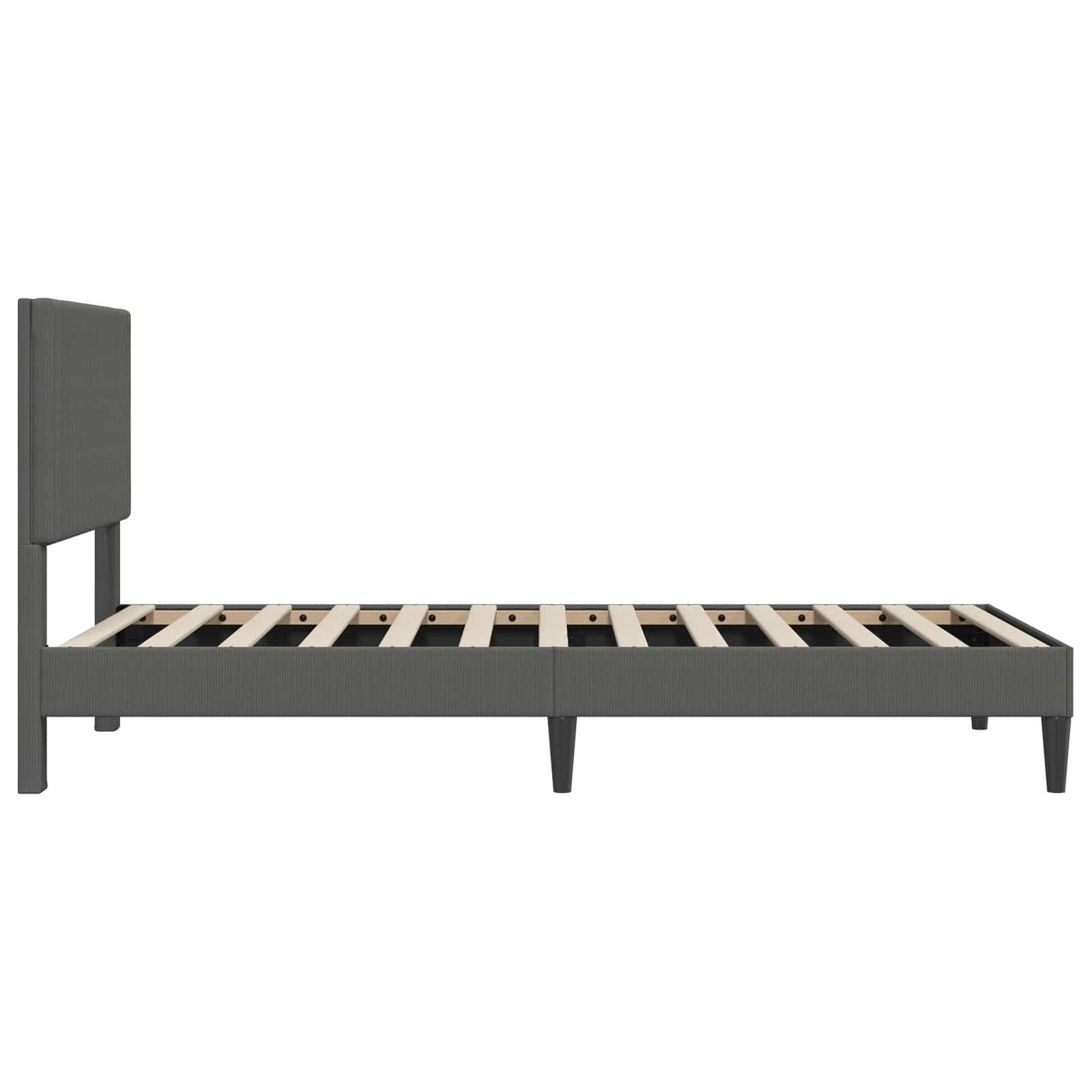 Krevetna konstrukcija Tamnosiva 90 x 190 cm Kordura tekstil