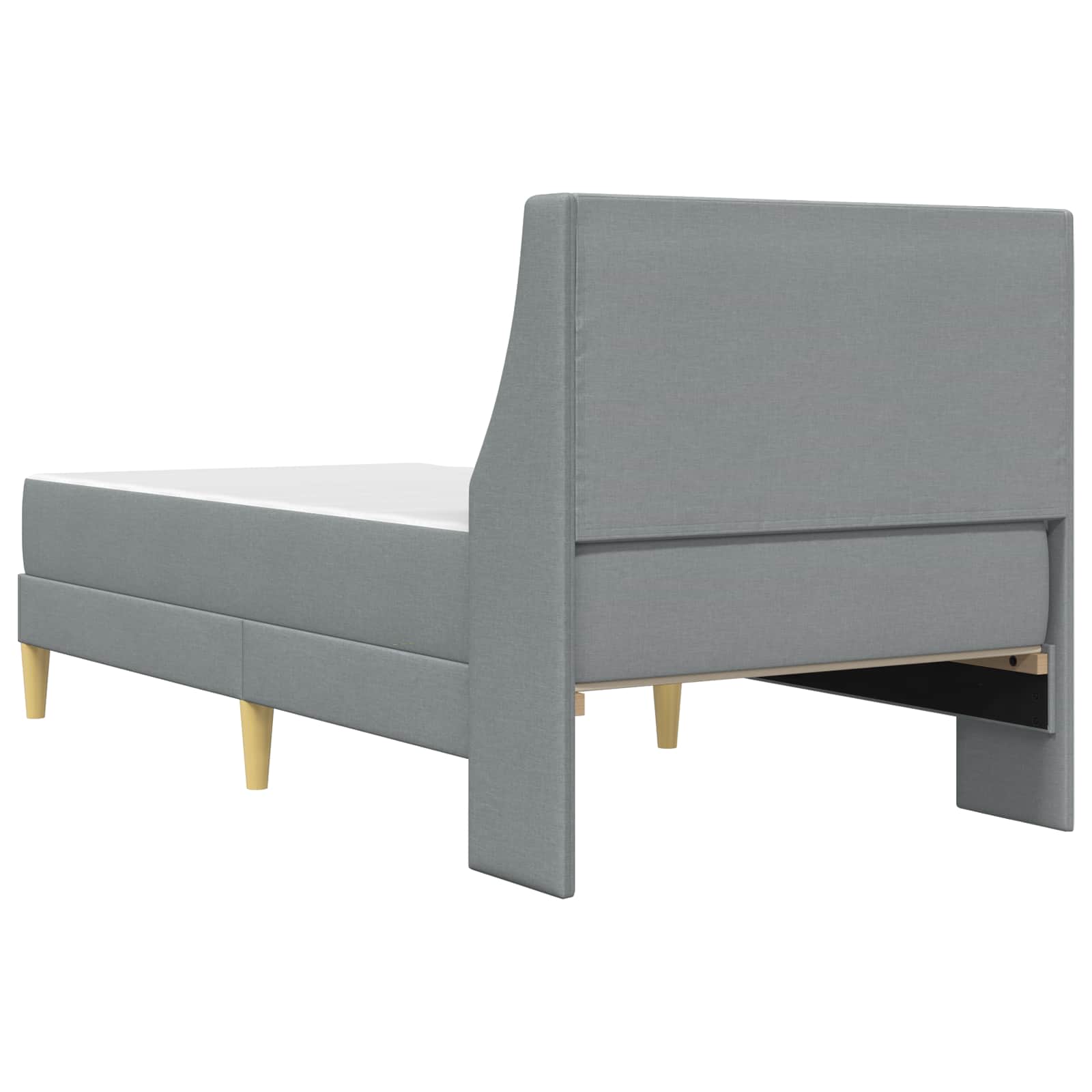Okvir kreveta s madracem Svijetlo siva 80x 200 cm Poliester