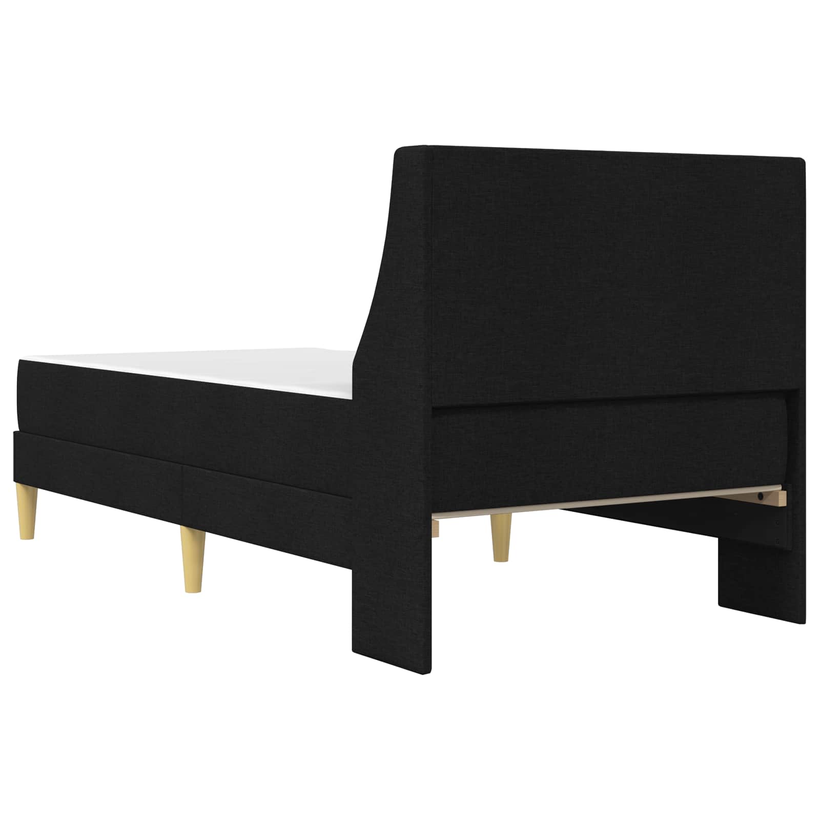 Okvir kreveta s madracem Crna 90 x 190 cm Poliester