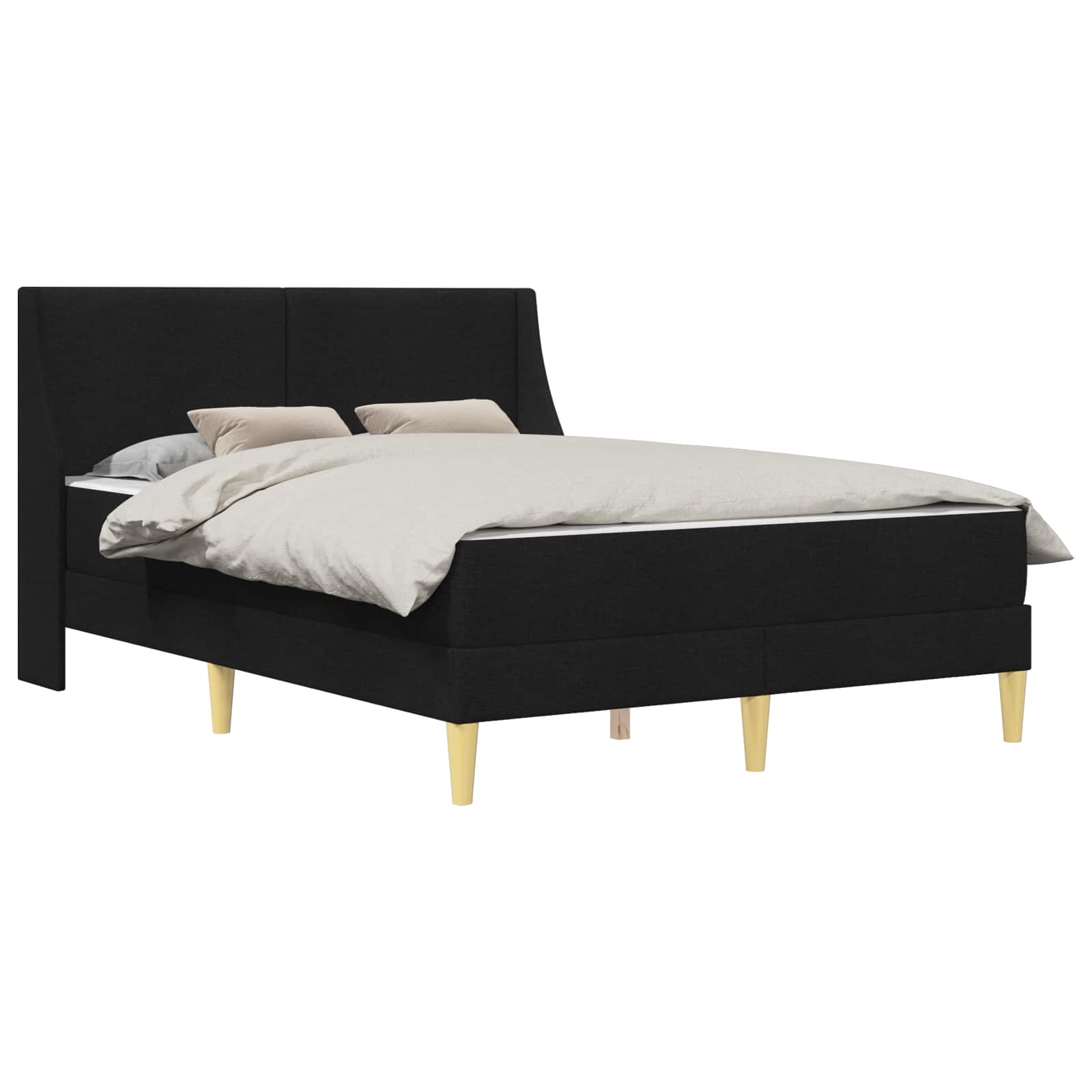 Okvir kreveta s madracem Crna 160 x 200 cm Poliester