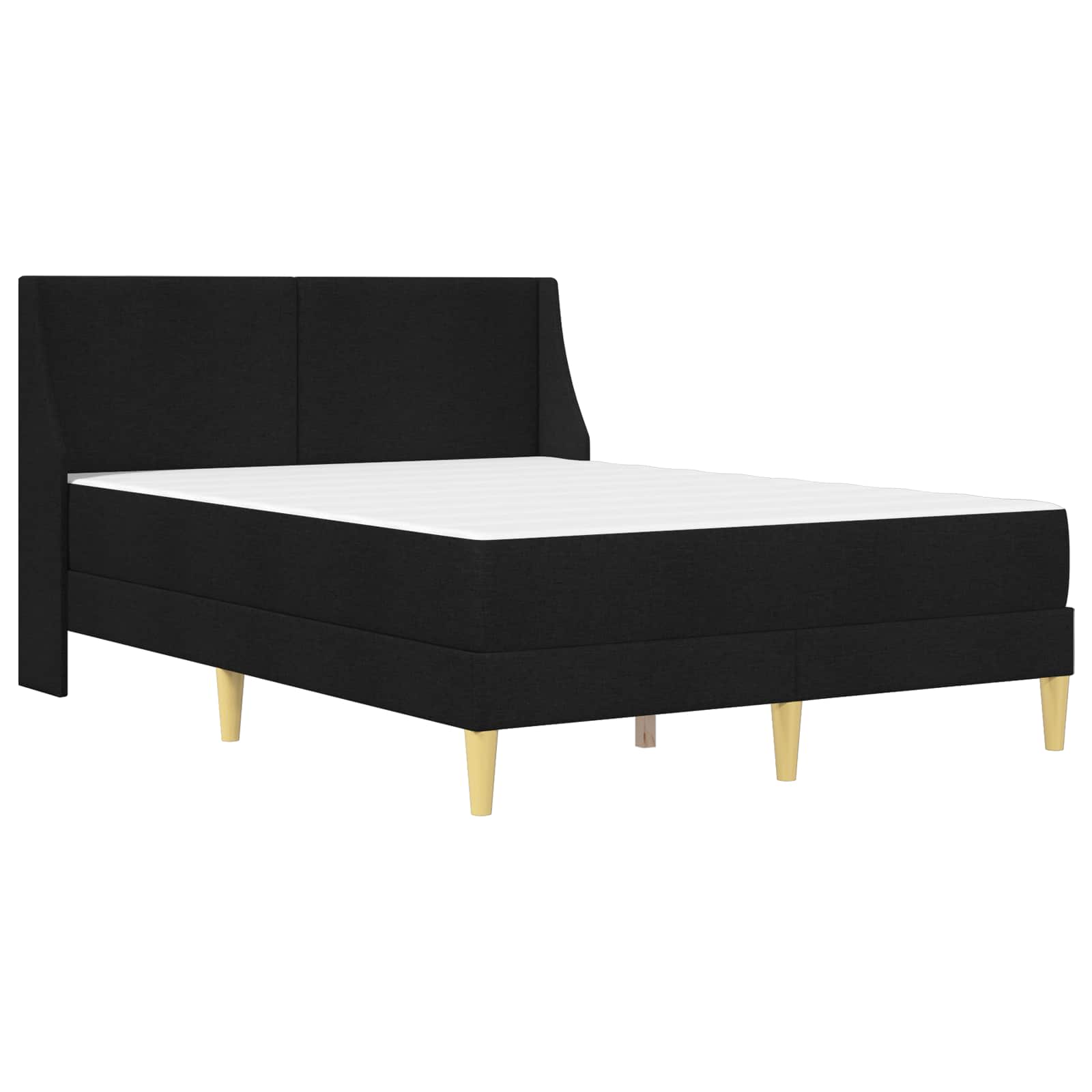 Okvir kreveta s madracem Crna 160 x 200 cm Poliester