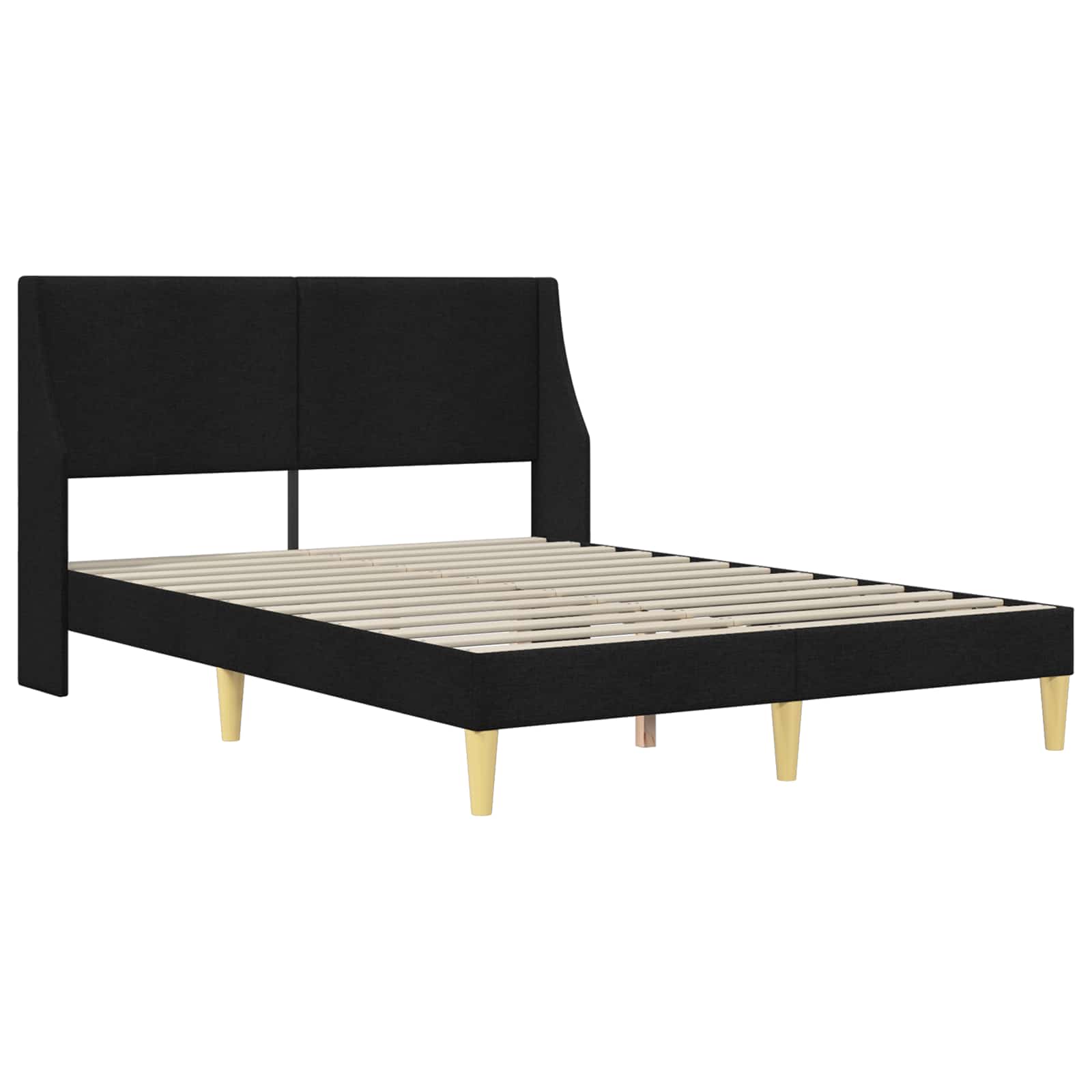 Okvir kreveta s madracem Crna 160 x 200 cm Poliester