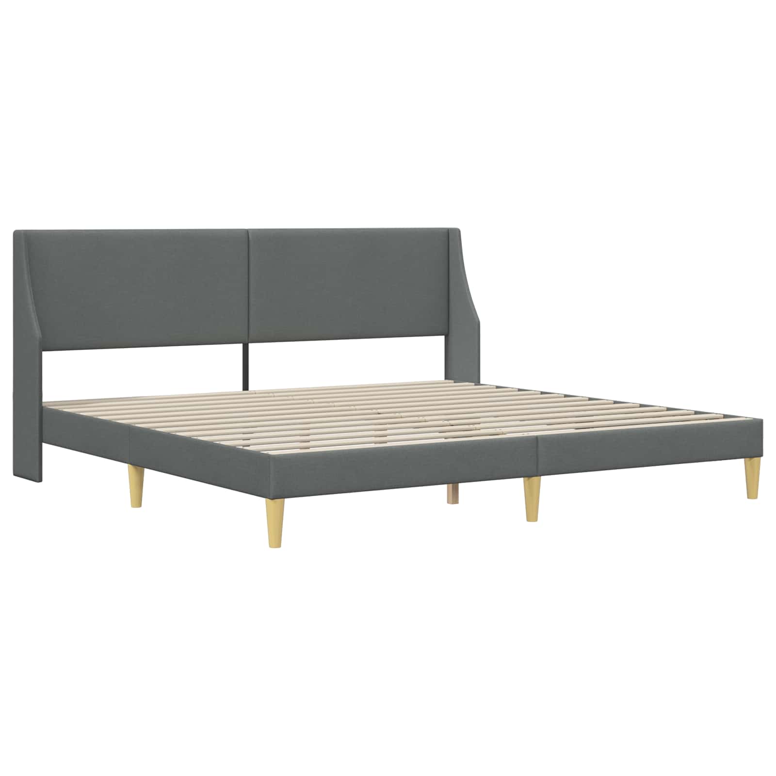 Okvir kreveta s madracem Tamno siva 180 x 200 cm Poliester
