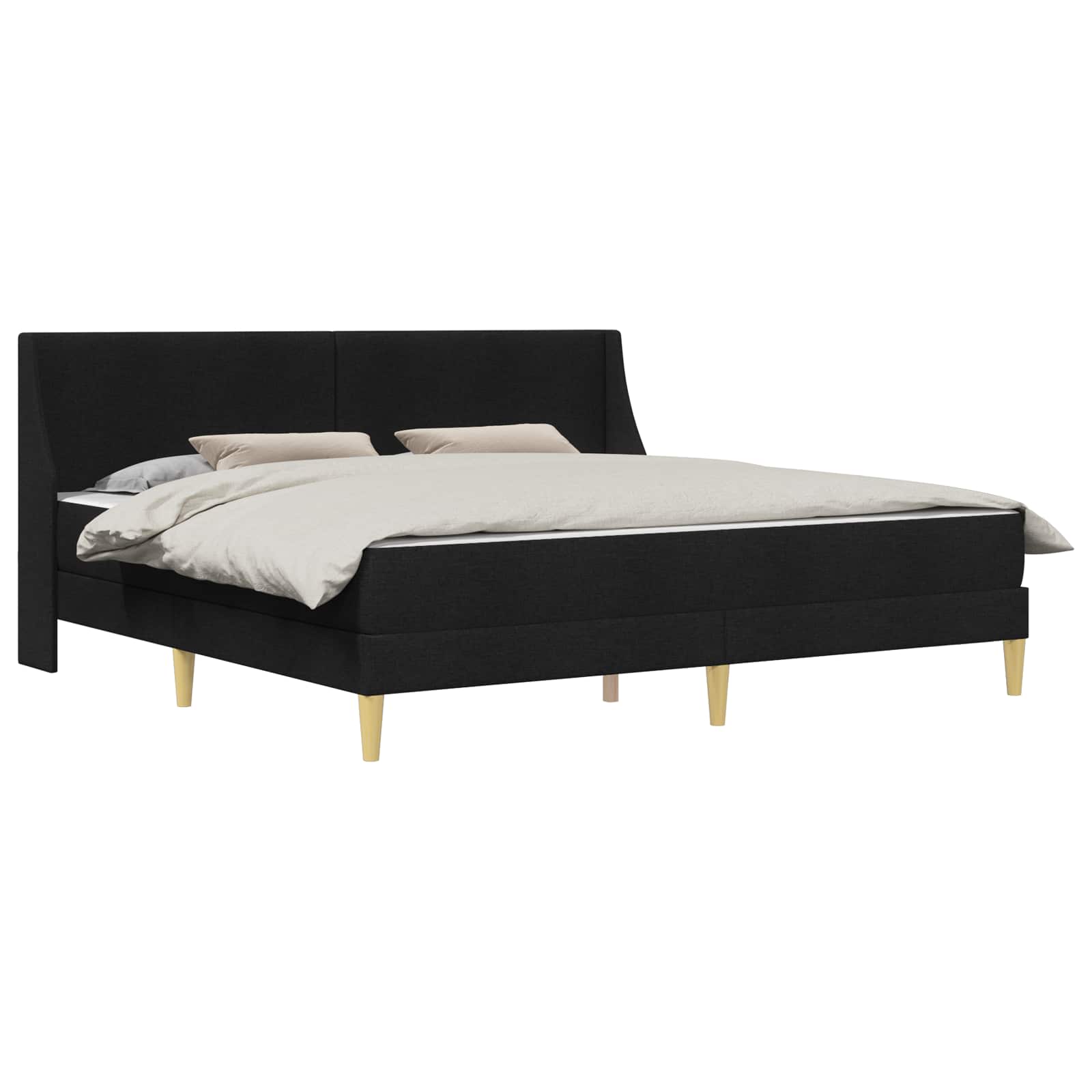 Okvir kreveta s madracem Crna 180 x 200 cm Poliester