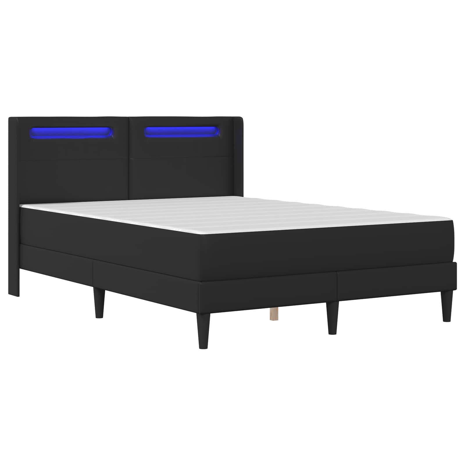 Okvir kreveta s madracem Crna 120 x 200 cm Umjetna koža