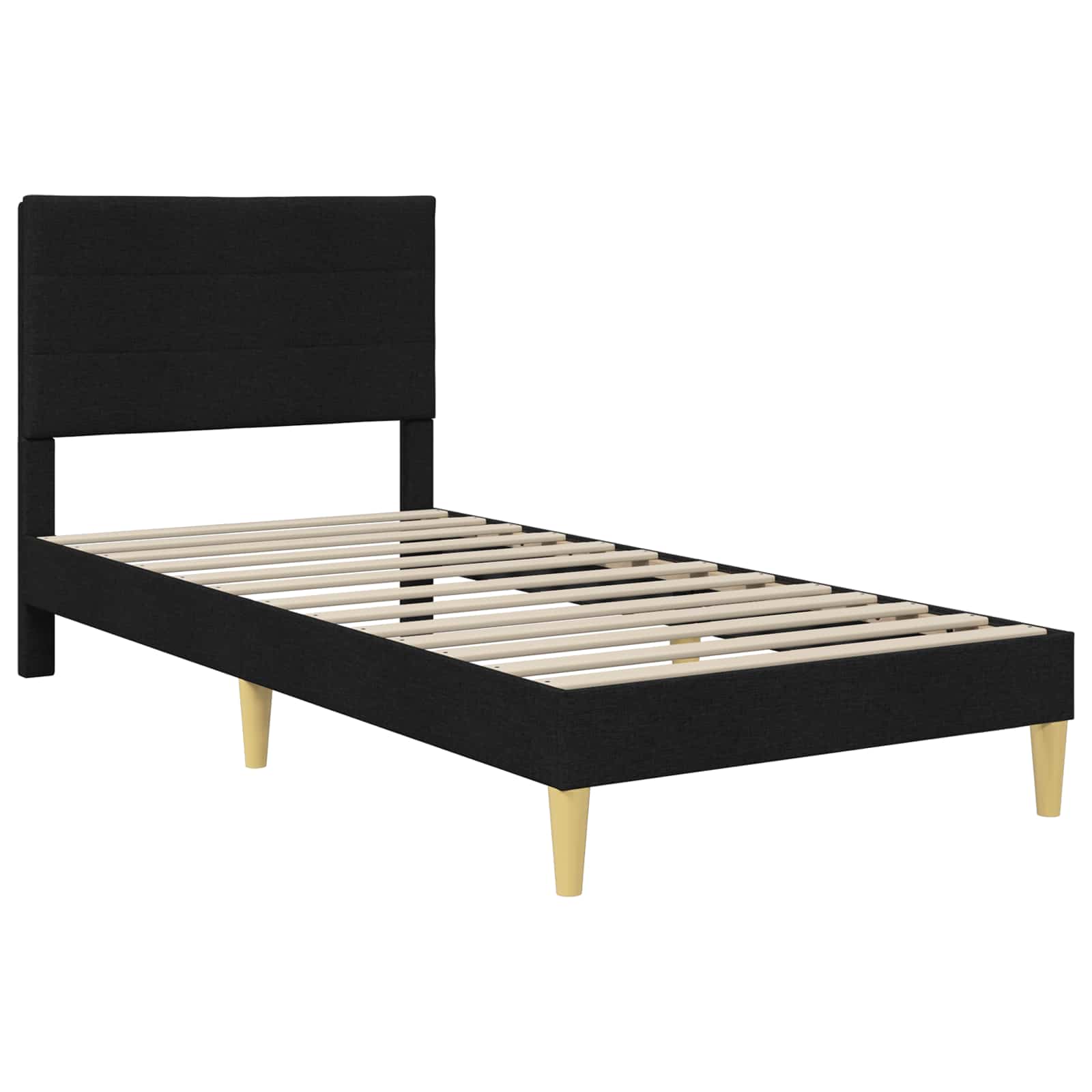 Krevetna konstrukcija Crna 80 x 200 cm Poliester