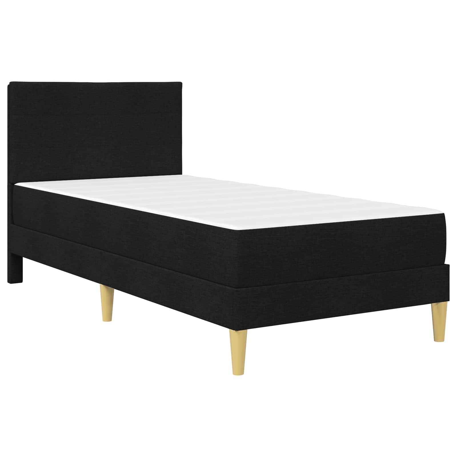 Krevetna konstrukcija Crna 90 x 190 cm Poliester
