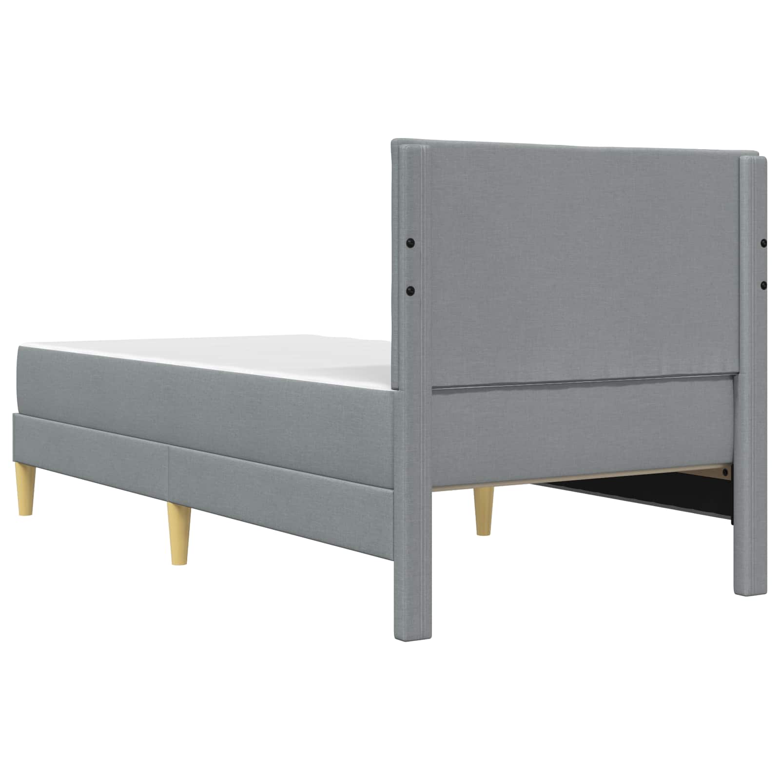 Krevetna konstrukcija Svijetlo siva 90 x 200 cm Poliester