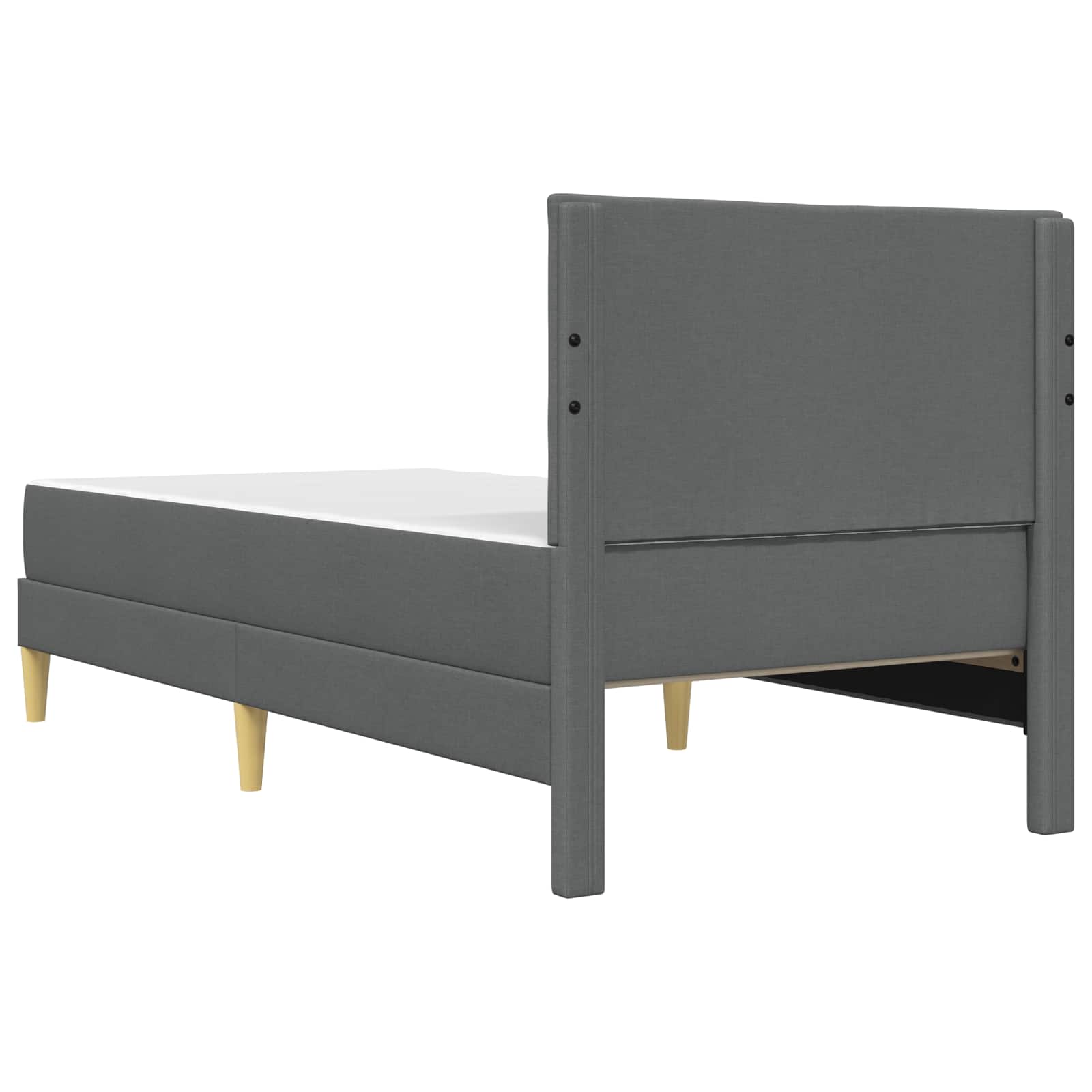 Krevetna konstrukcija Tamno siva 90 x 200 cm Poliester