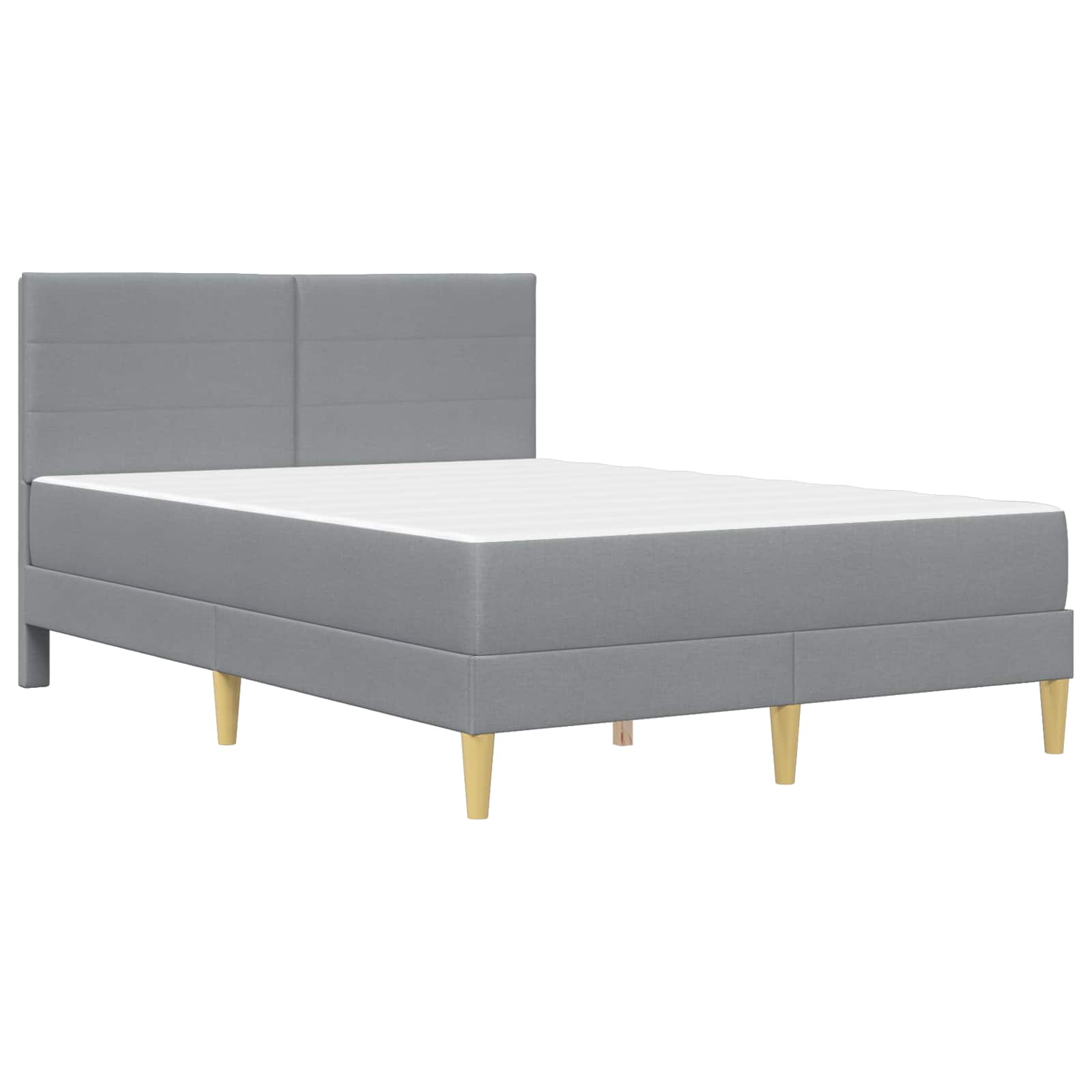 Krevetna konstrukcija Svijetlo siva 160 x 200 cm Poliester