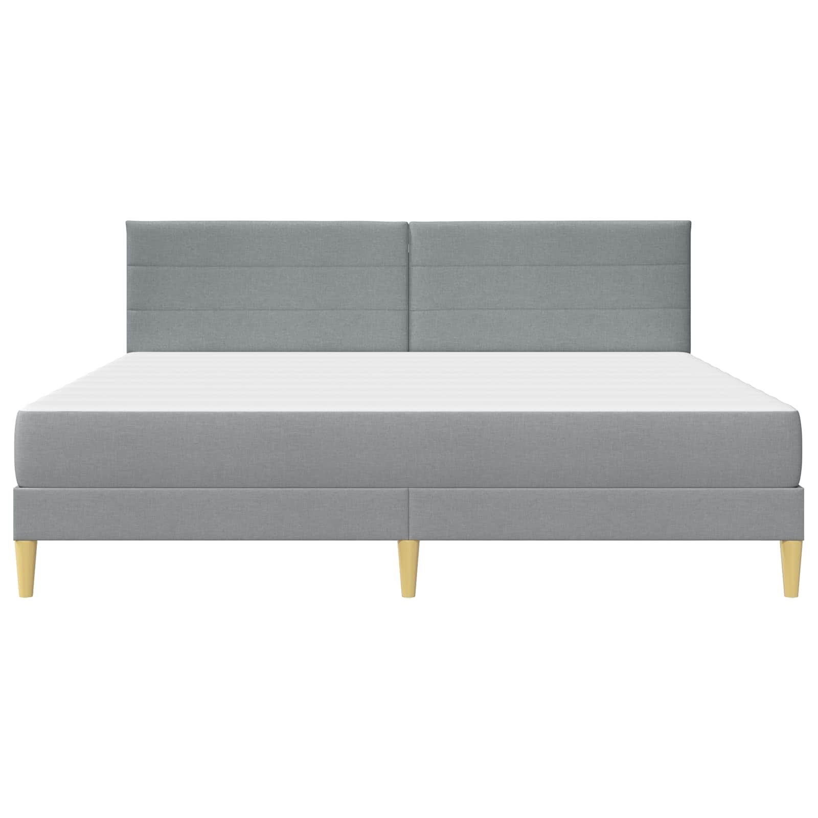 Krevetna konstrukcija Svijetlo siva 180 x 200 cm Poliester