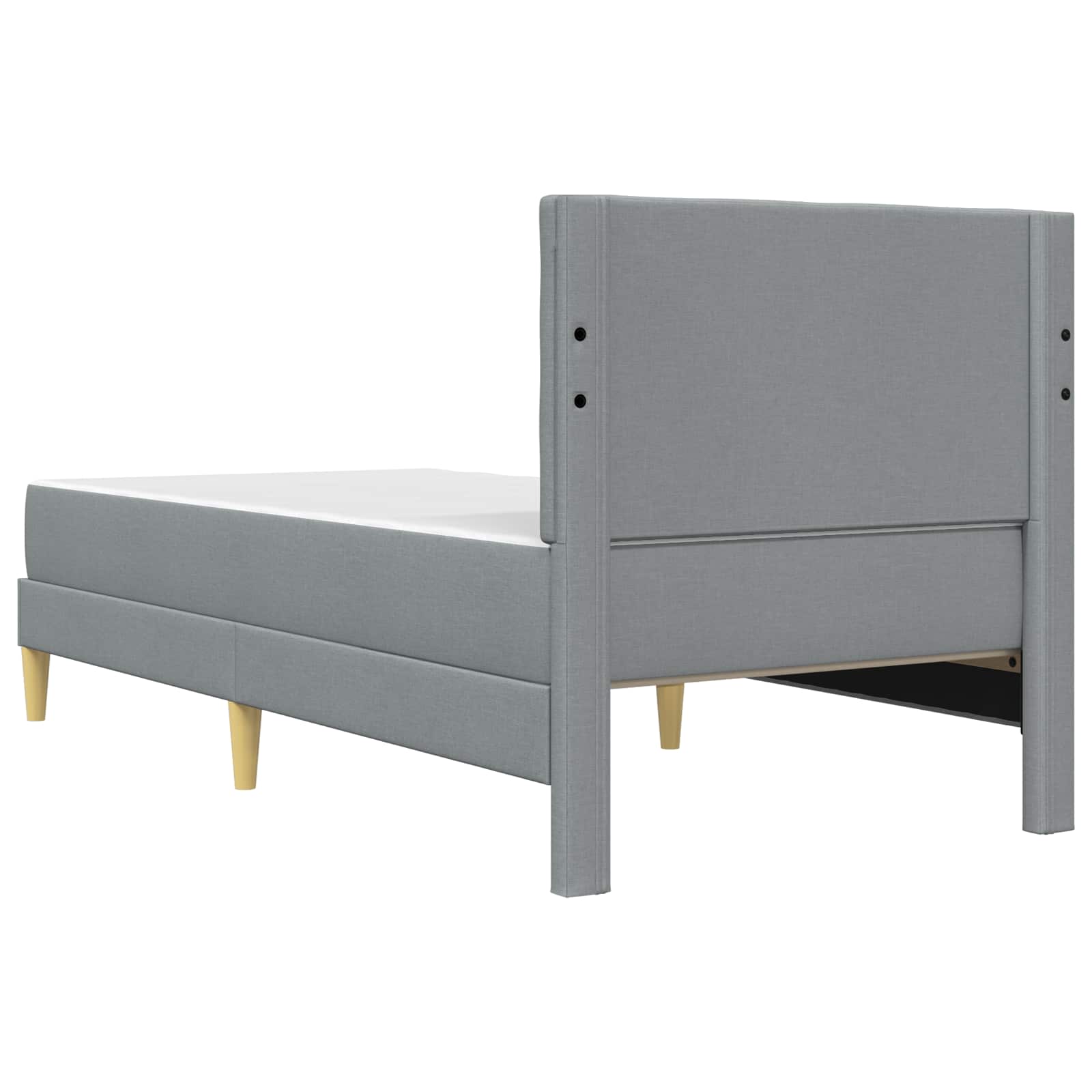 Okvir kreveta s madracem Svijetlo siva 90 x 200 cm tkanina