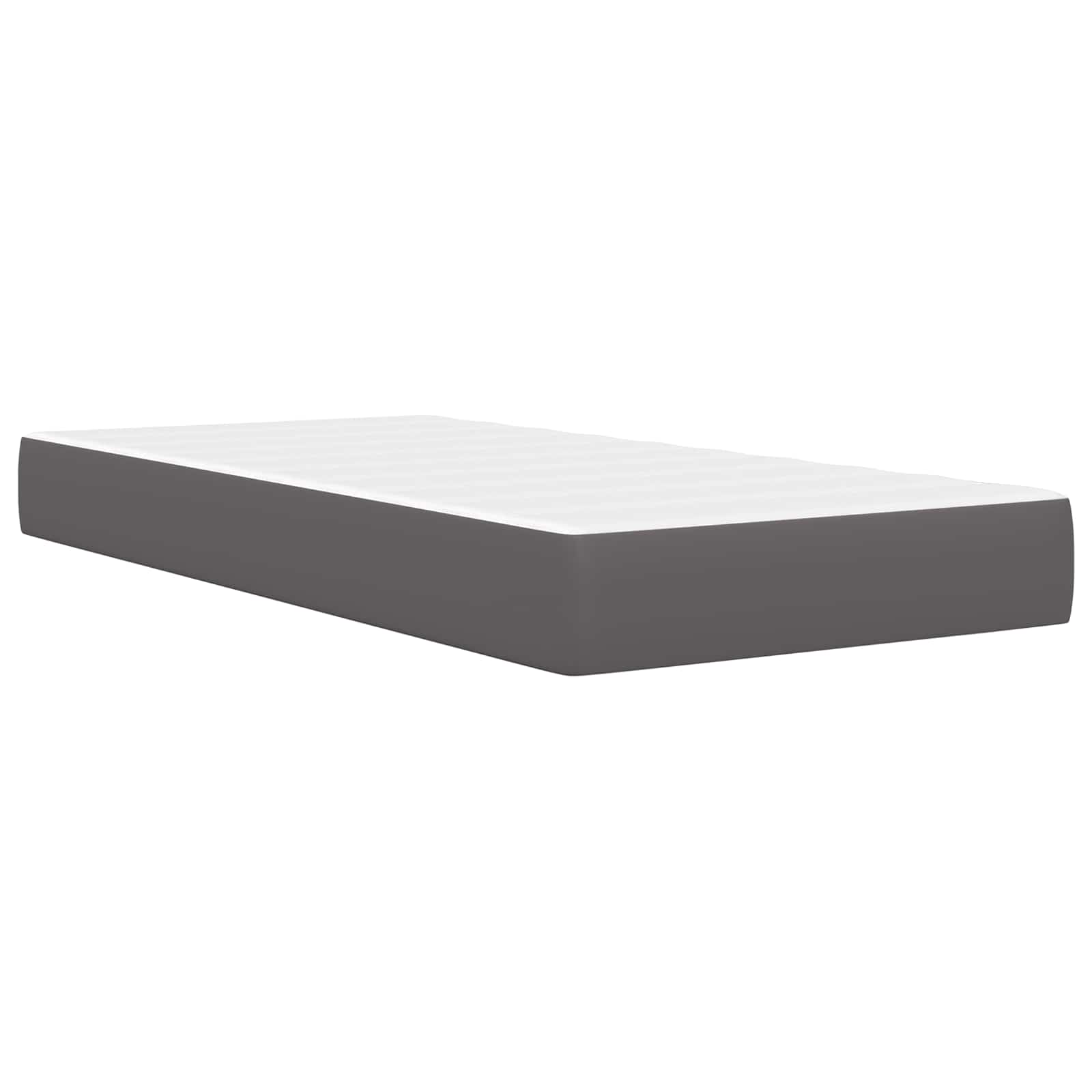 Krevetna konstrukcija Siva 90 x 200 cm Umjetna koža