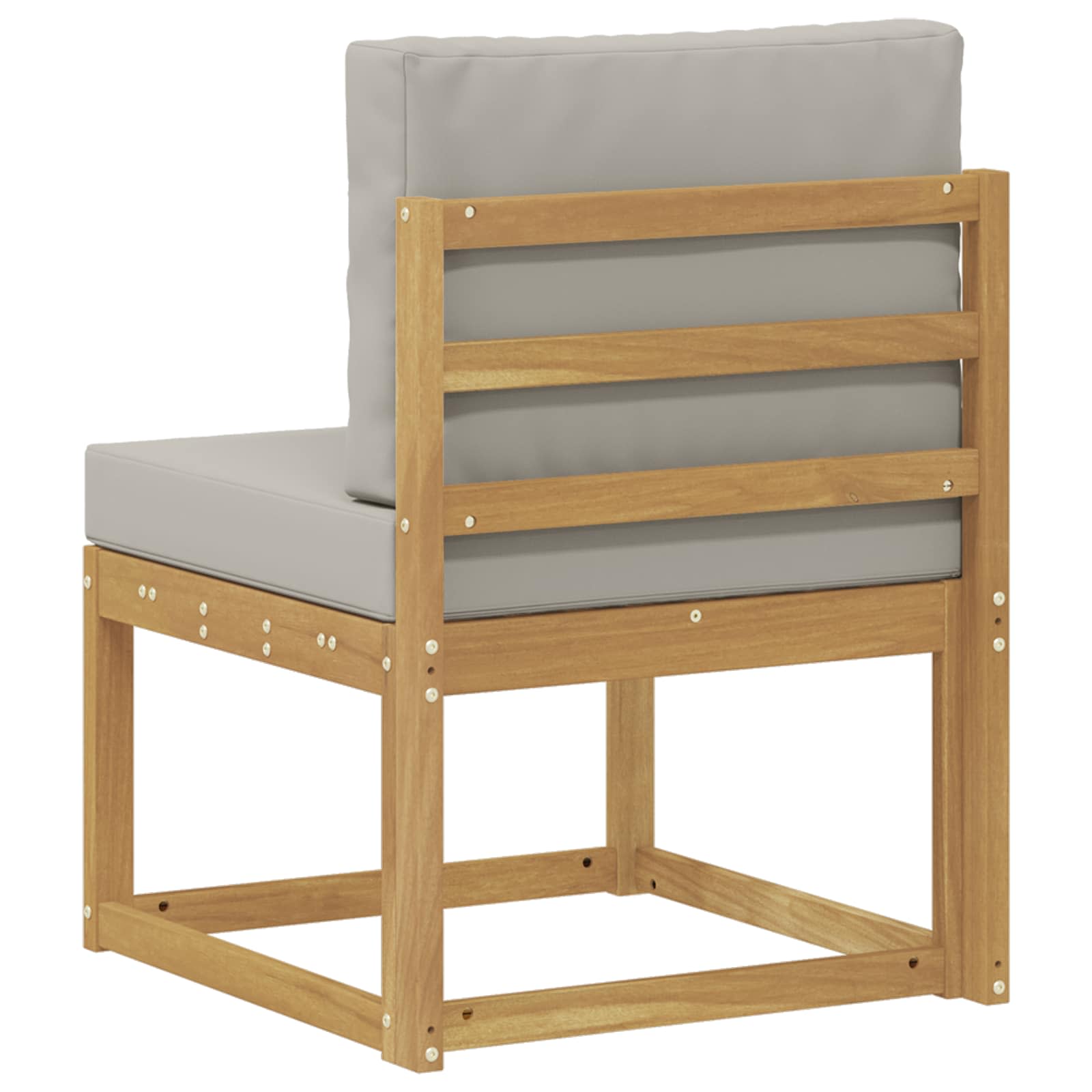 Set vanjskih sofa Bijela i svjetlosiva 59 x 63 x 73 cm