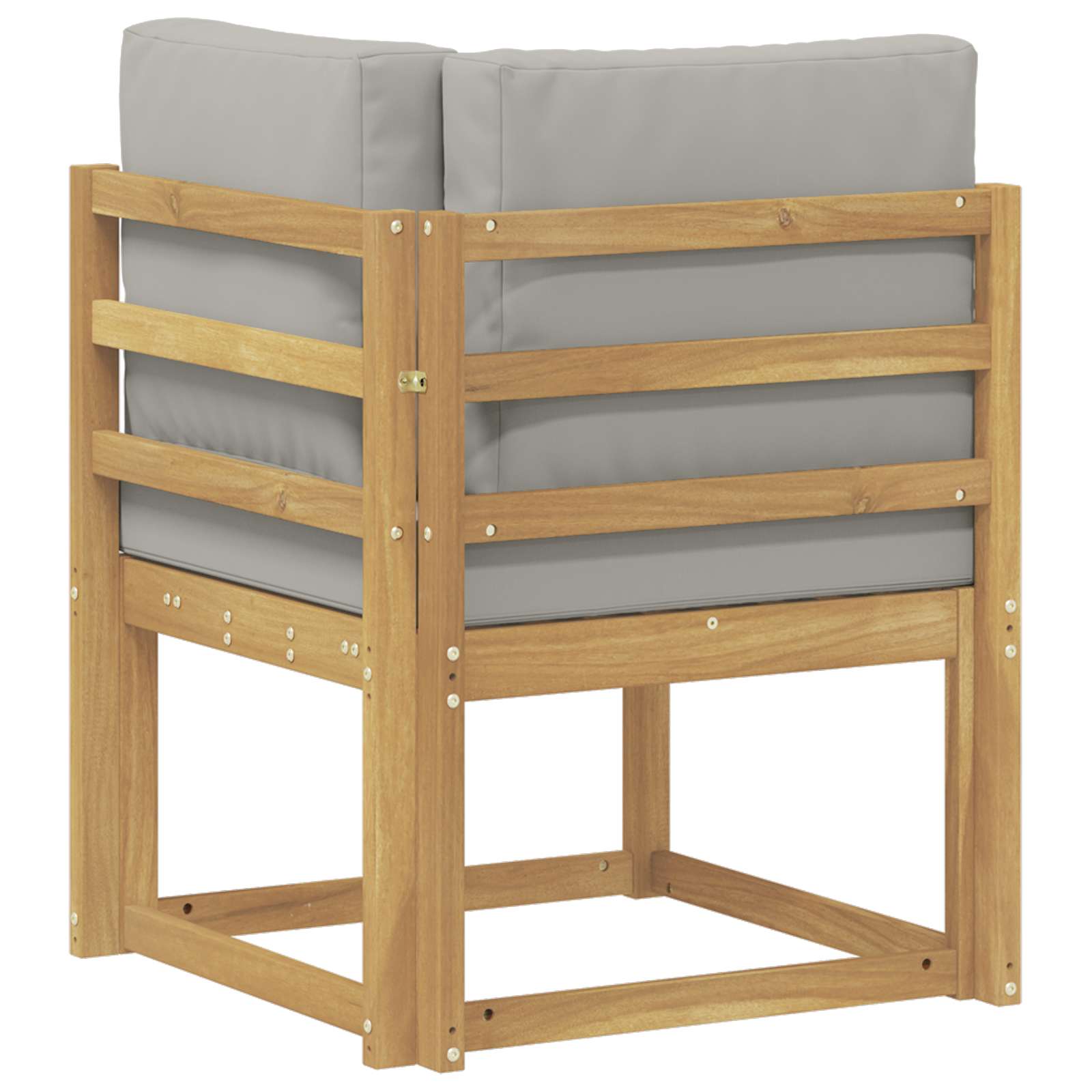 Set vanjskih sofa Bijela i svjetlosiva 51 x 54 x 73 cm