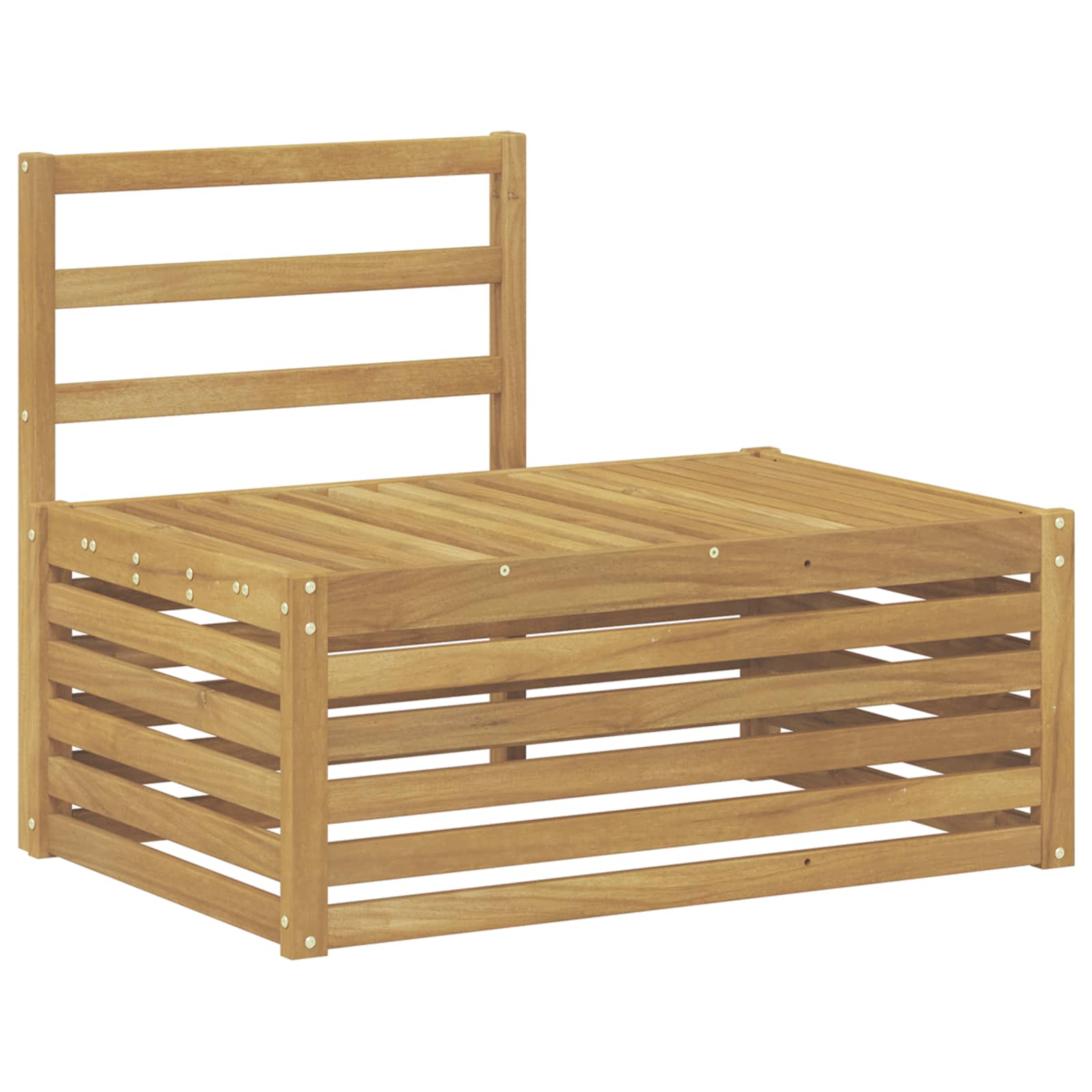 Set vanjskih sofa Bijela 91 x 63 x 73 cm Čvrsto drvo akacije
