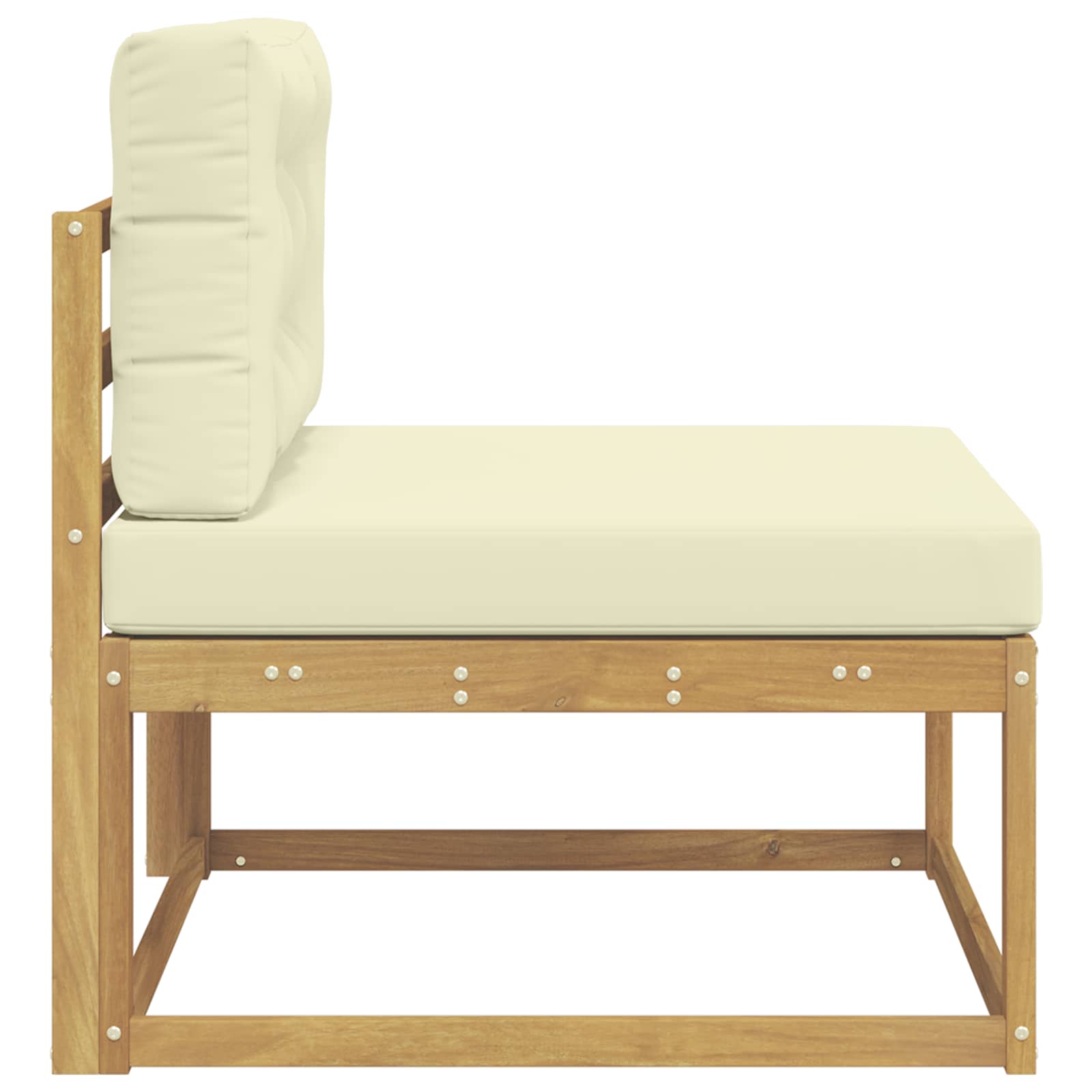 Srednja sofa za van Poliester Bijela