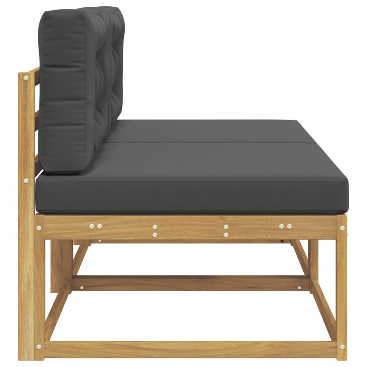 2 Komad Srednja sofa za van Poliester Bijela