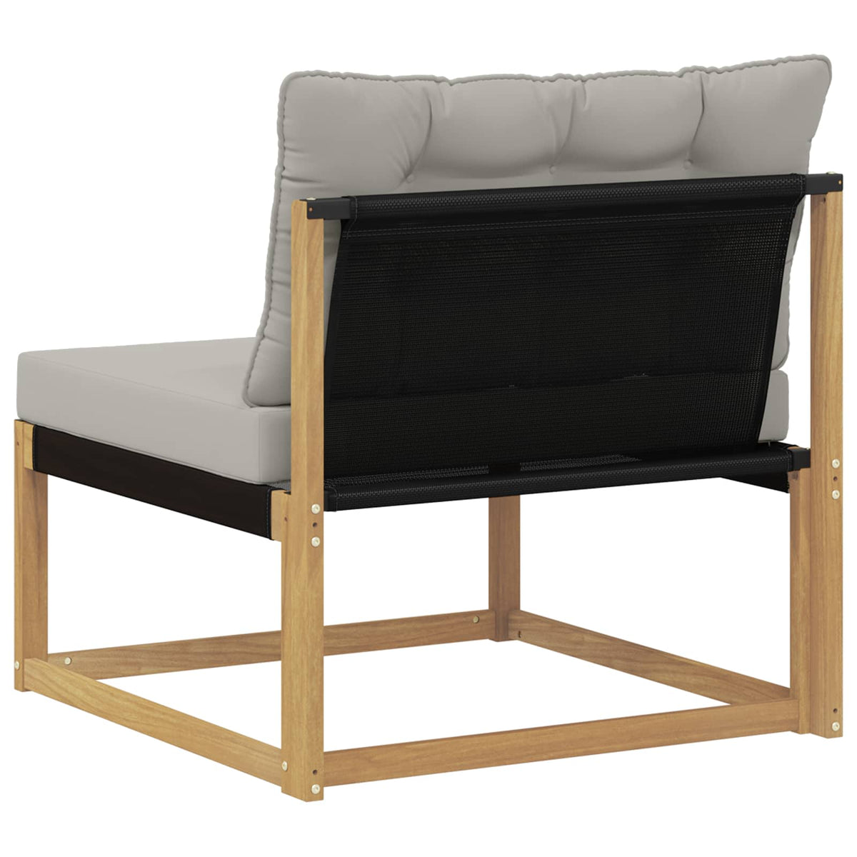 Srednja sofa za van s jastukom Bijela 79 x 83 x 73 cm čelik
