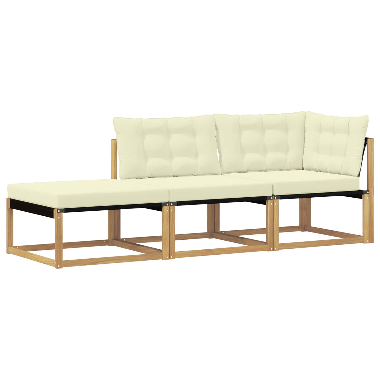 Sekcionalna sofa s jastukom Bijela 241,5 x 83 x 73 cm