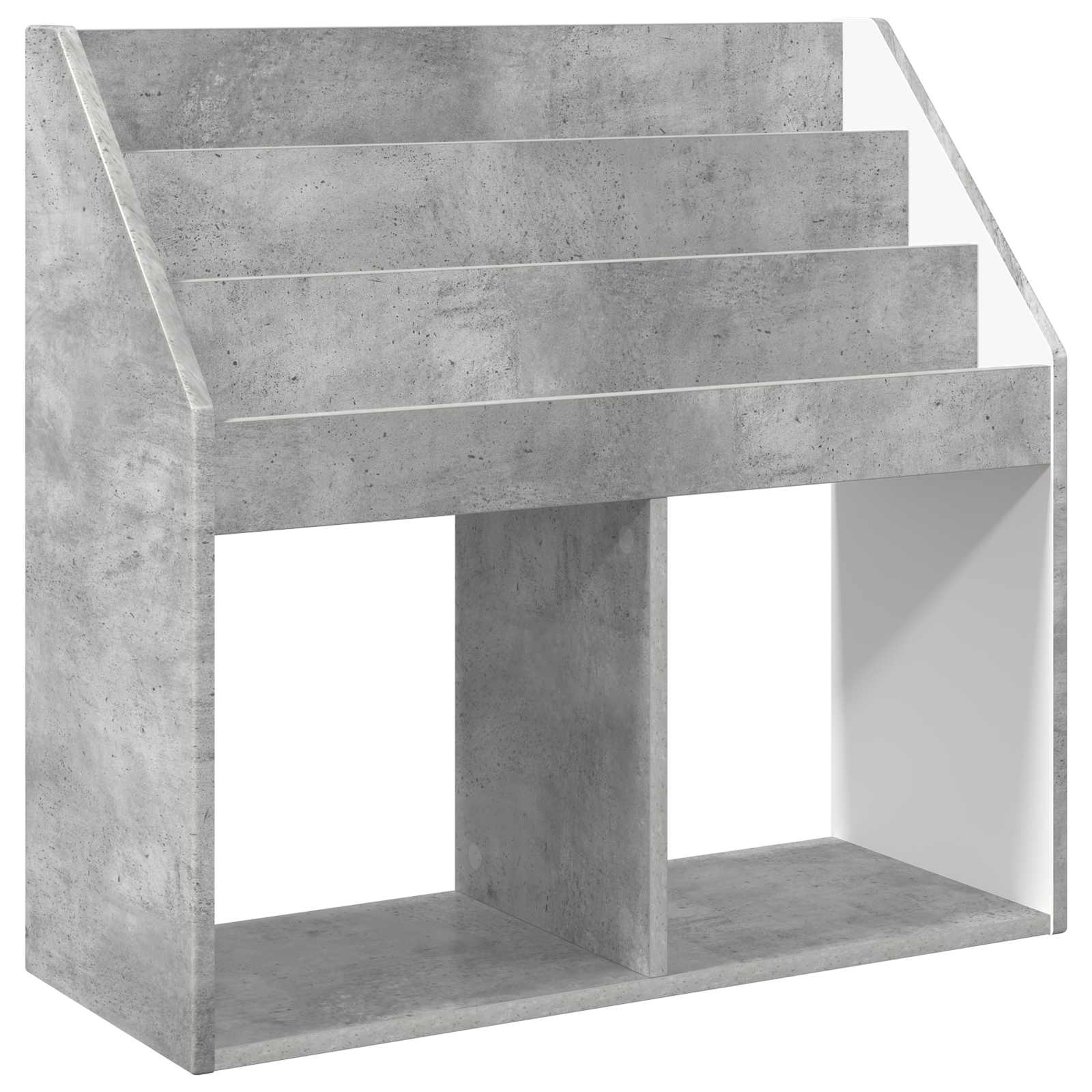 Polica za knjige za djecu Betonski sivi 72,5 x 29,5 x 69 cm