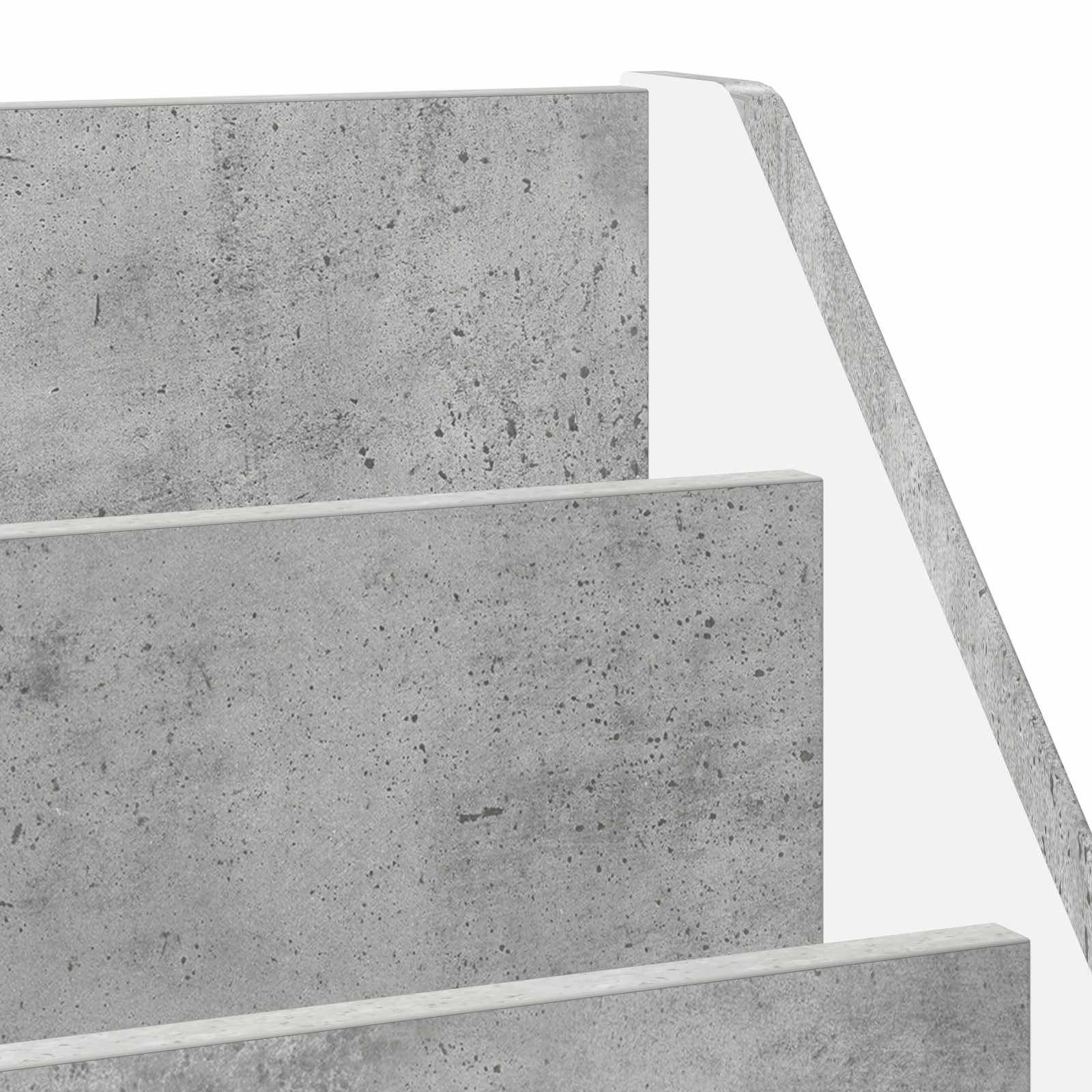 Polica za knjige za djecu Betonski sivi 60 x 29,5 x 69 cm