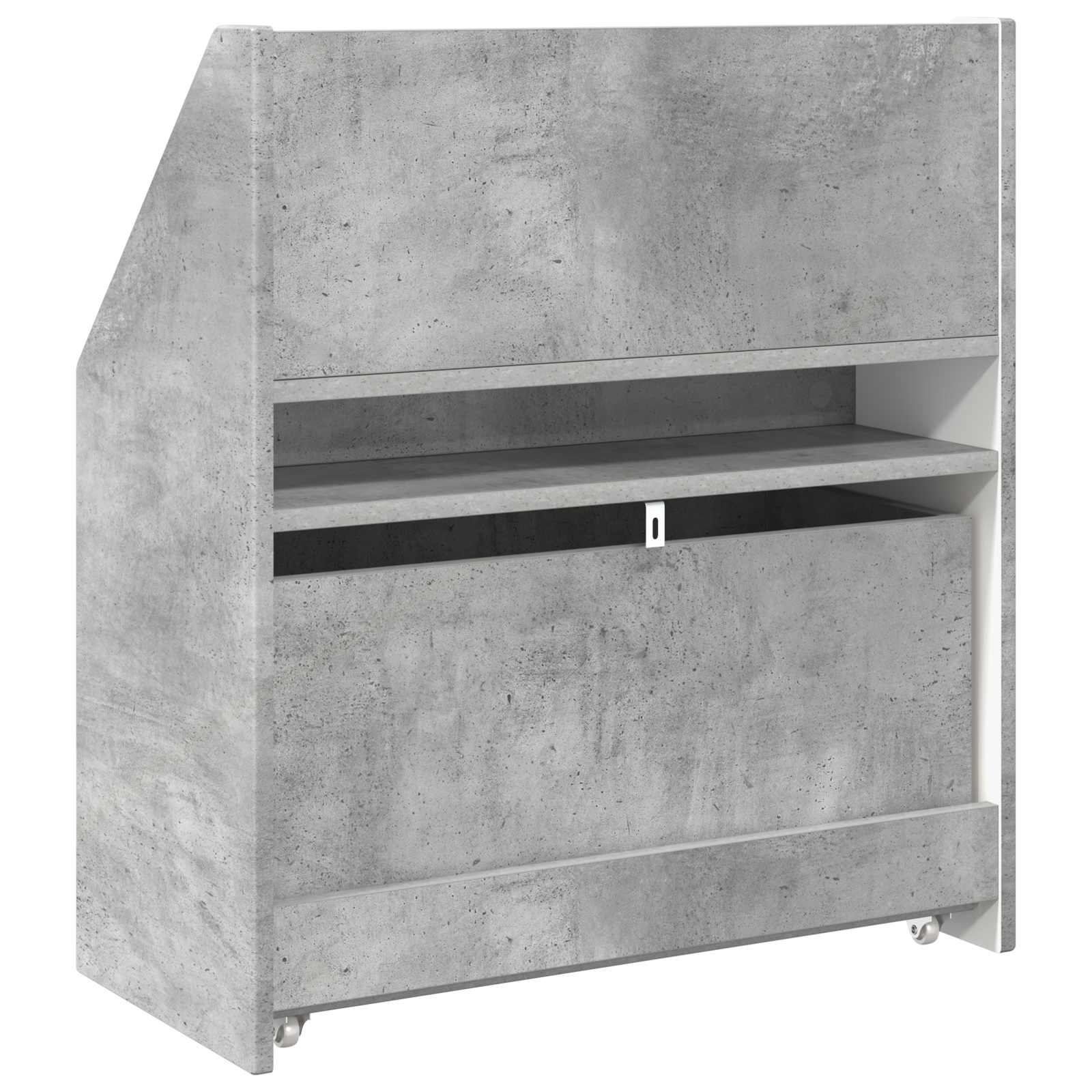 Polica za knjige za djecu Betonski sivi 60 x 29,5 x 69 cm