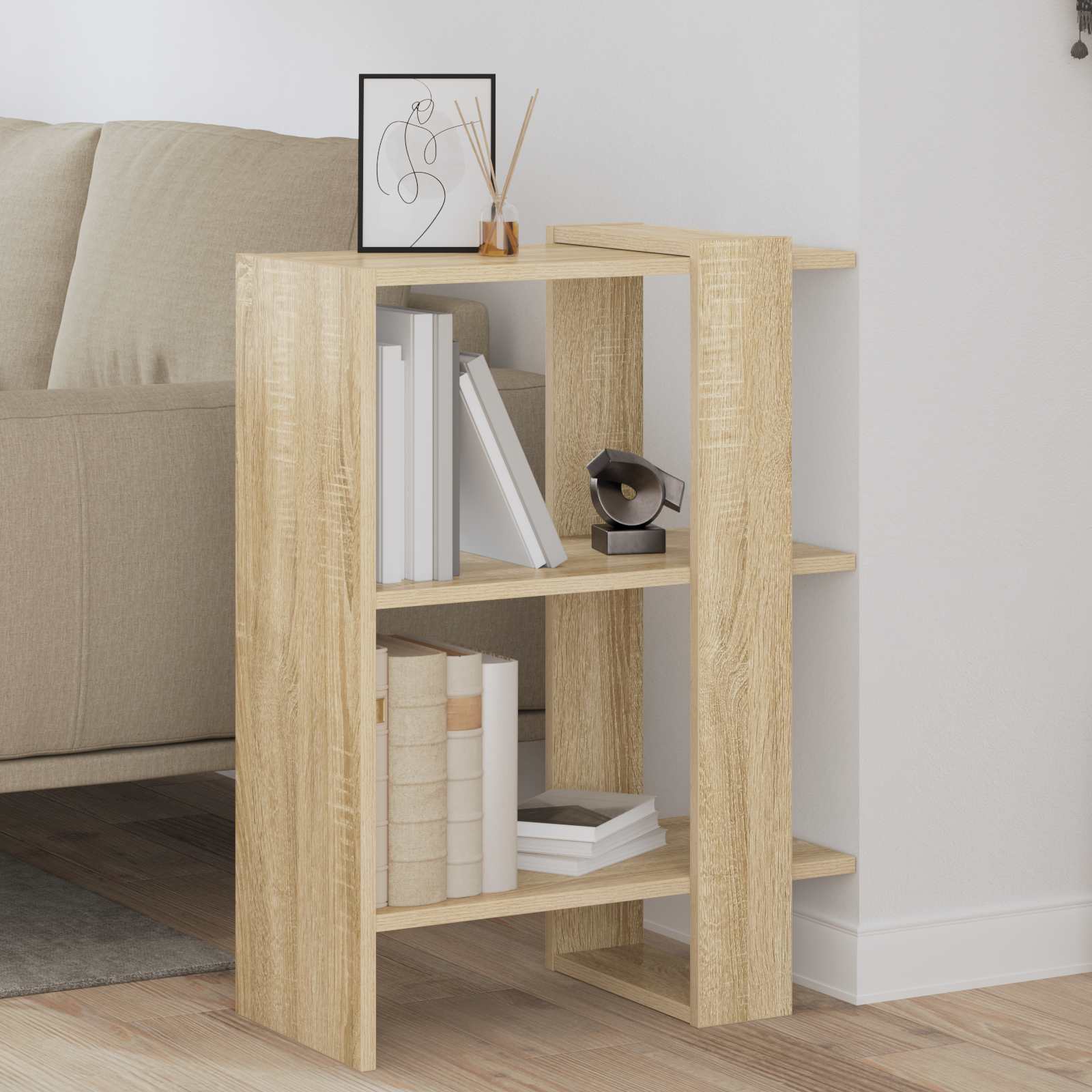 Polica Sonoma hrast 52 x 25 x 71,5 cm Konstruirano drvo