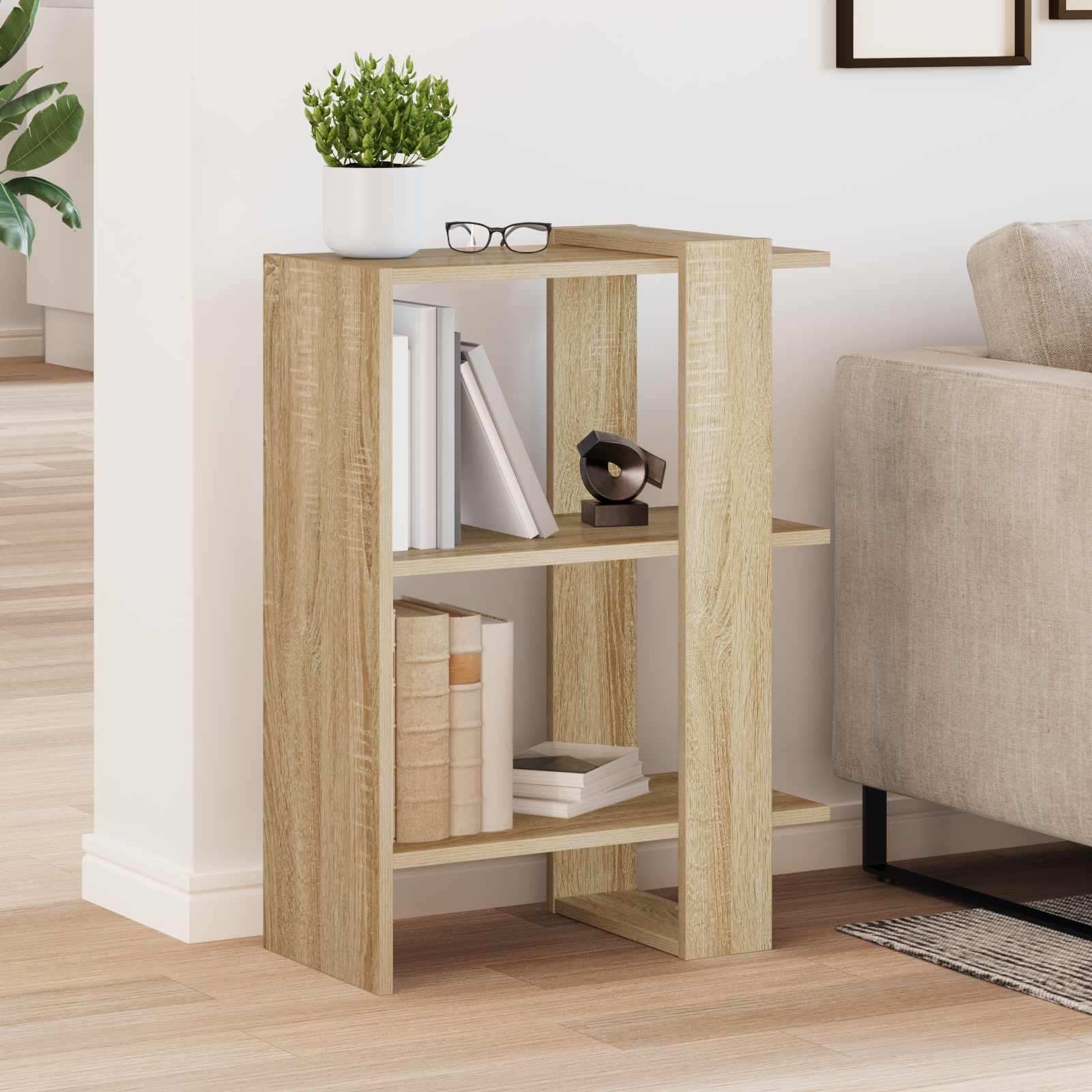 Polica Sonoma hrast 52 x 25 x 71,5 cm Konstruirano drvo