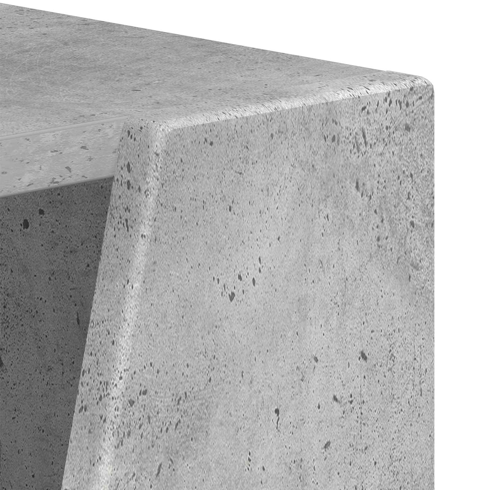 Bočna polica Betonski sivi 33 x 32 x 70,5 cm Konstruirano drvo