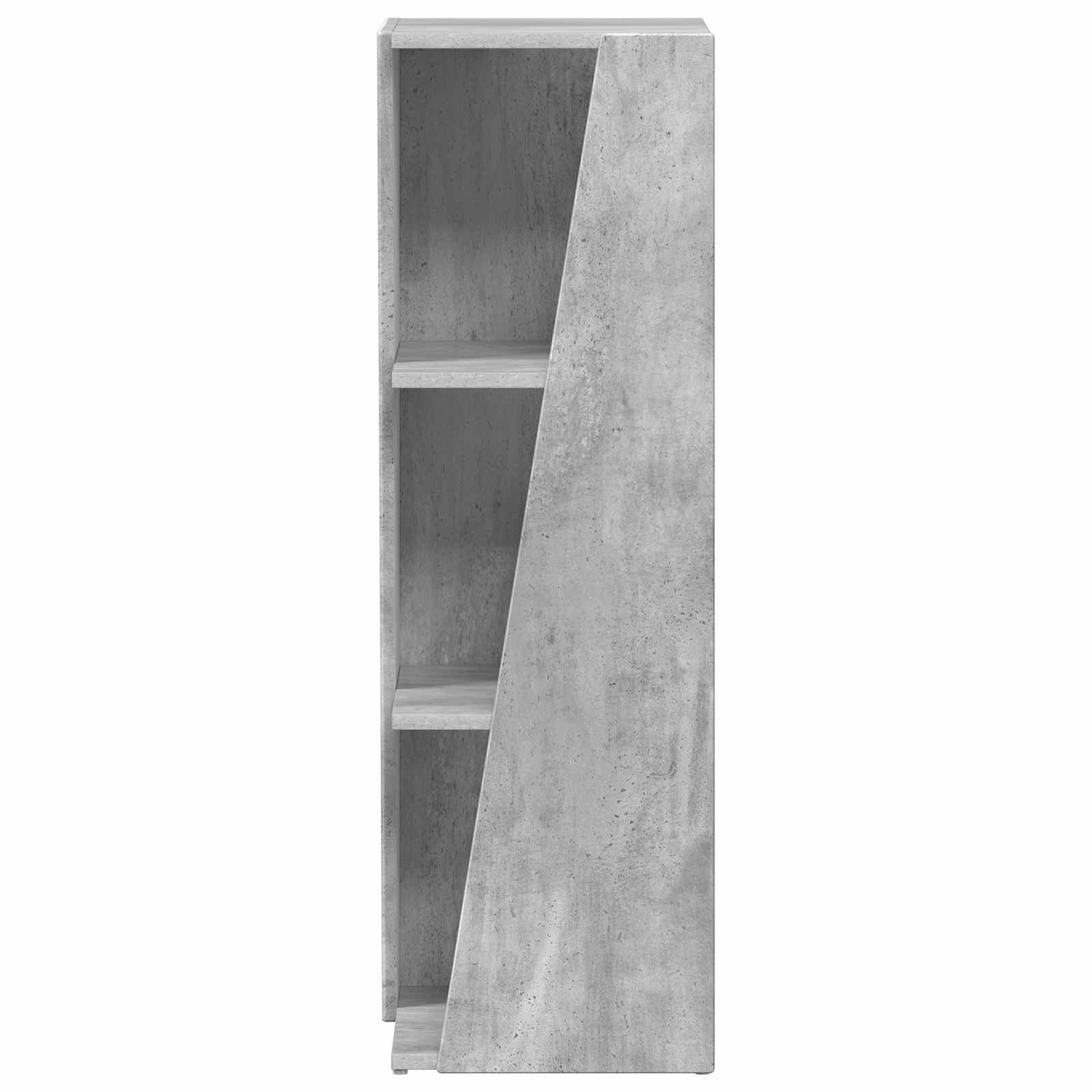 Bočna polica Betonski sivi 33 x 32 x 100,5 cm Konstruirano drvo