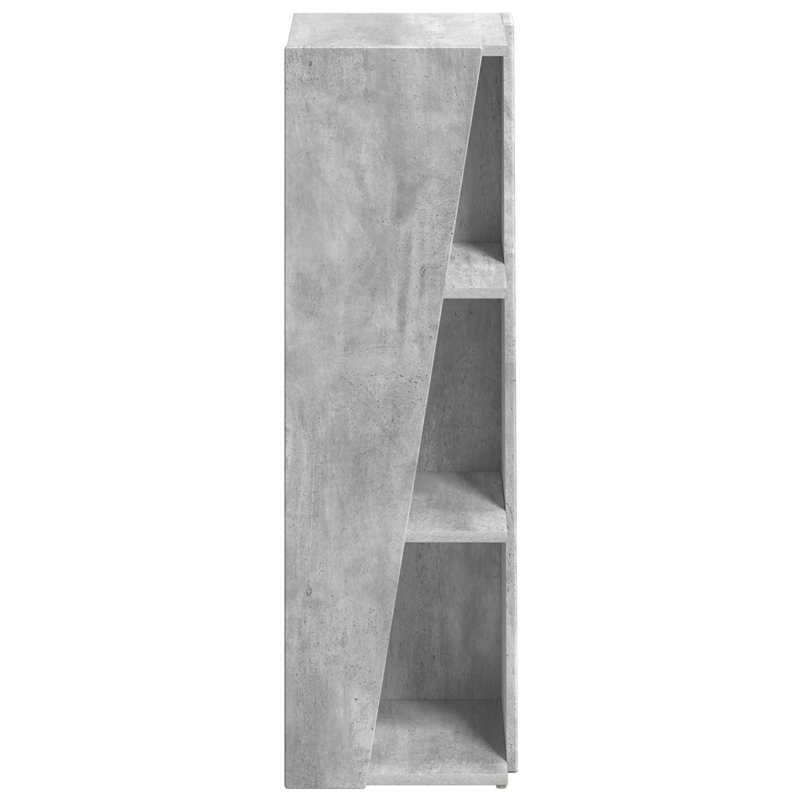 Bočna polica Betonski sivi 33 x 32 x 100,5 cm Konstruirano drvo