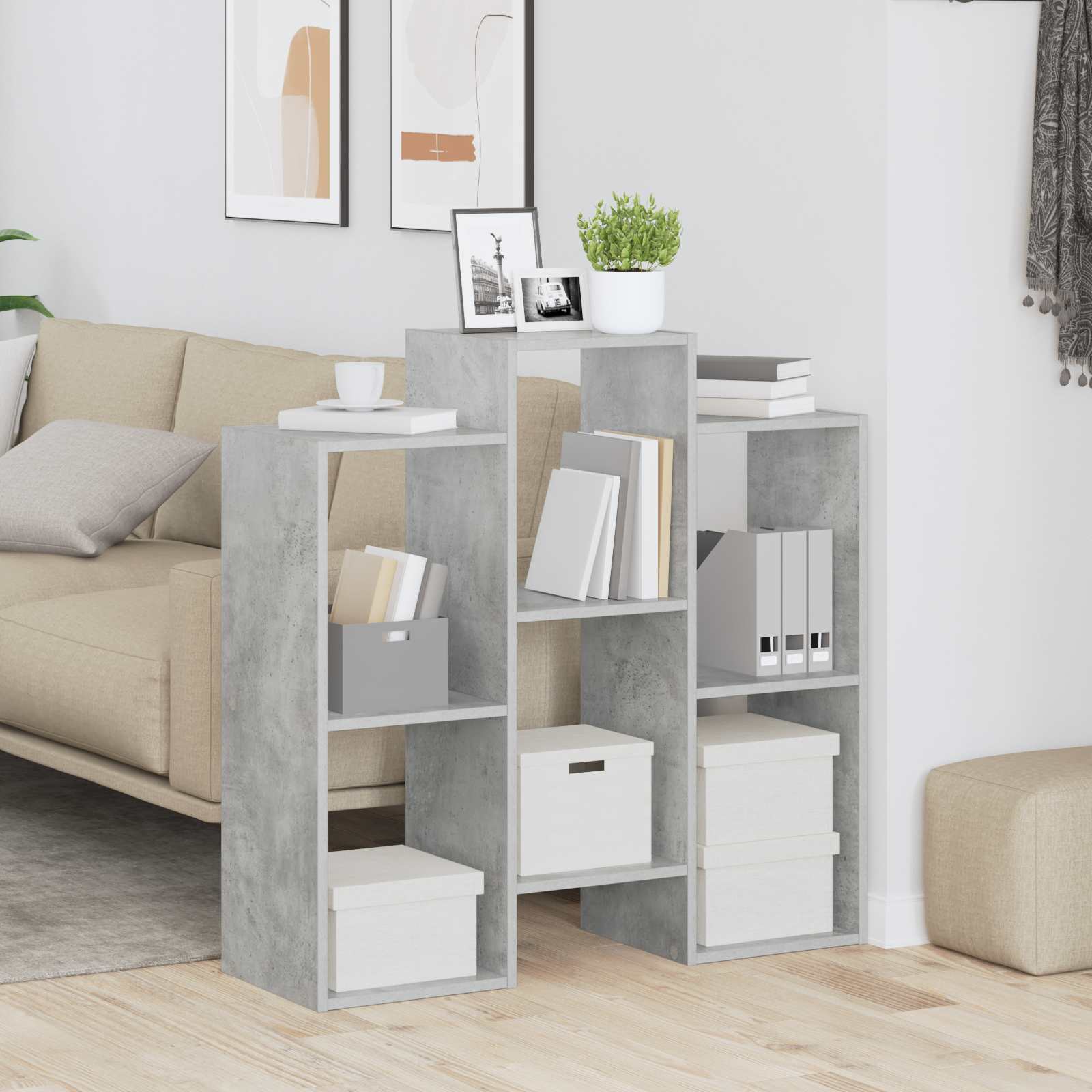 Kreveta Betonski sivi 90 x 30 x 90 cm