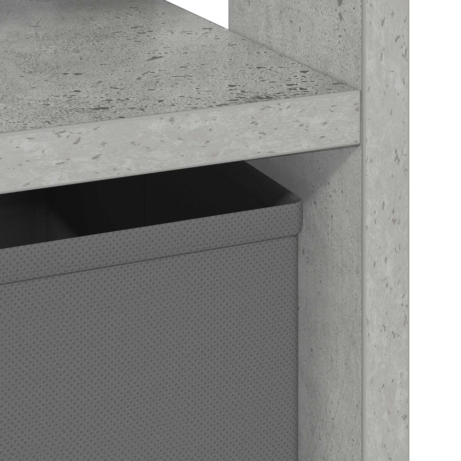 Noćni ormarić s ladicama 2 pcs Betonski sivi 41 x 40 x 45 cm