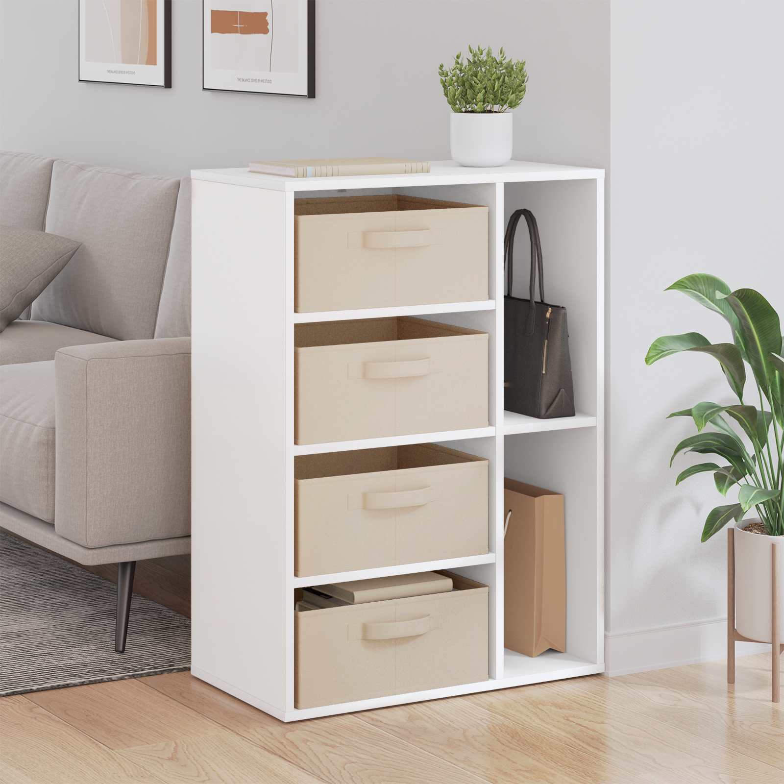 Kreveta s ladicama Bijelo 60 x 33,5 x 84 cm