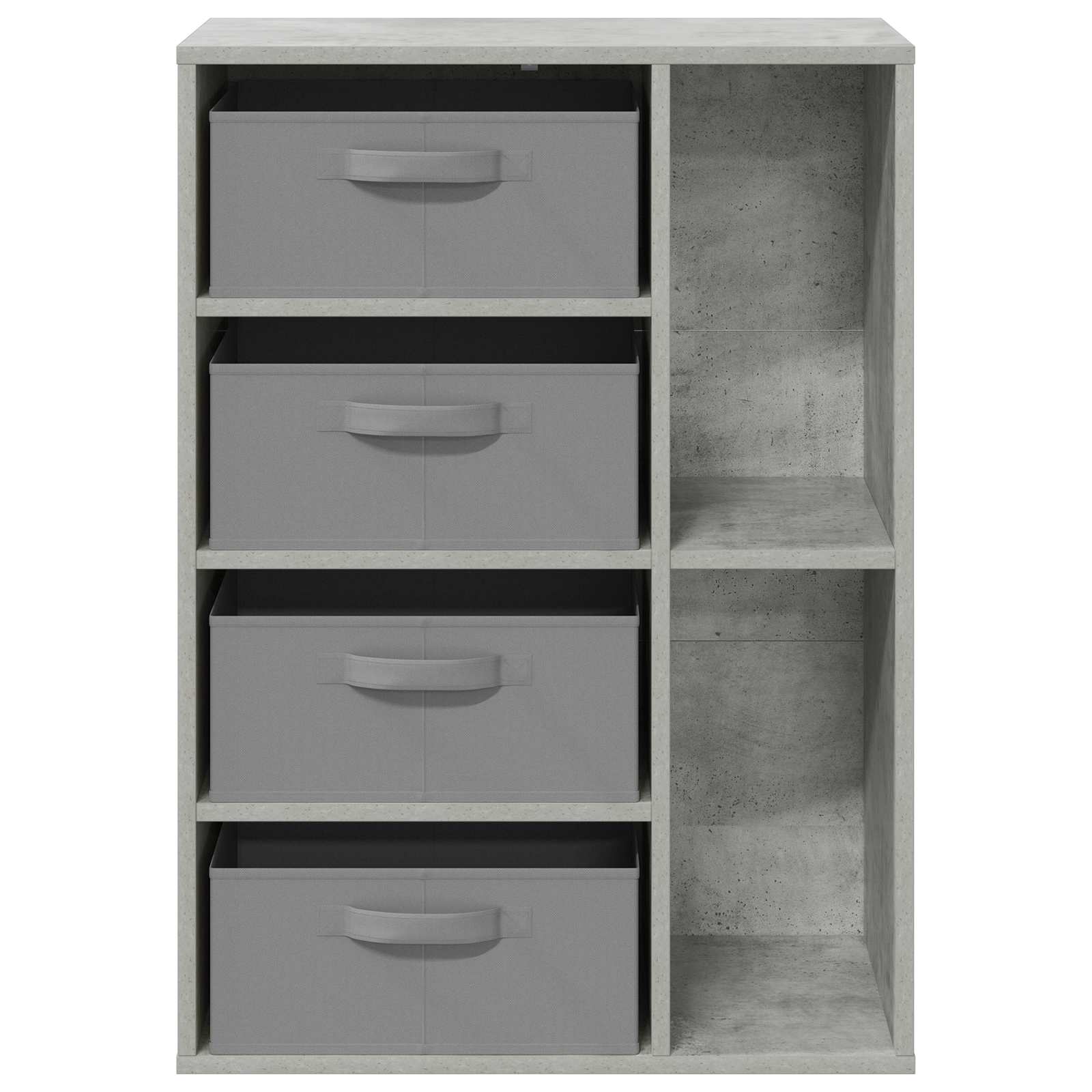Kreveta s ladicama Betonski sivi 60 x 33,5 x 84 cm