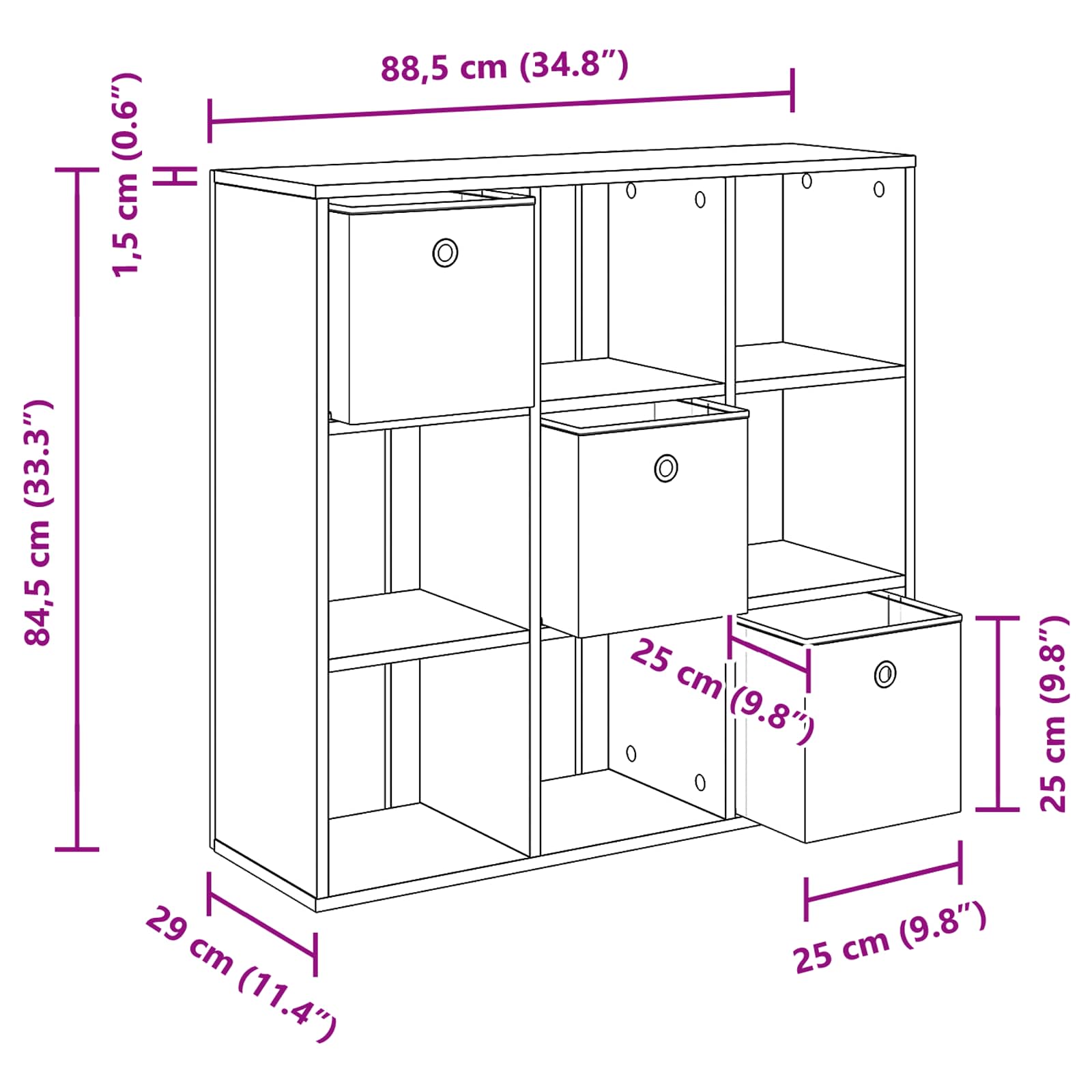 Kreveta s ladicama Betonski sivi 88,5 x 29 x 84,5 cm