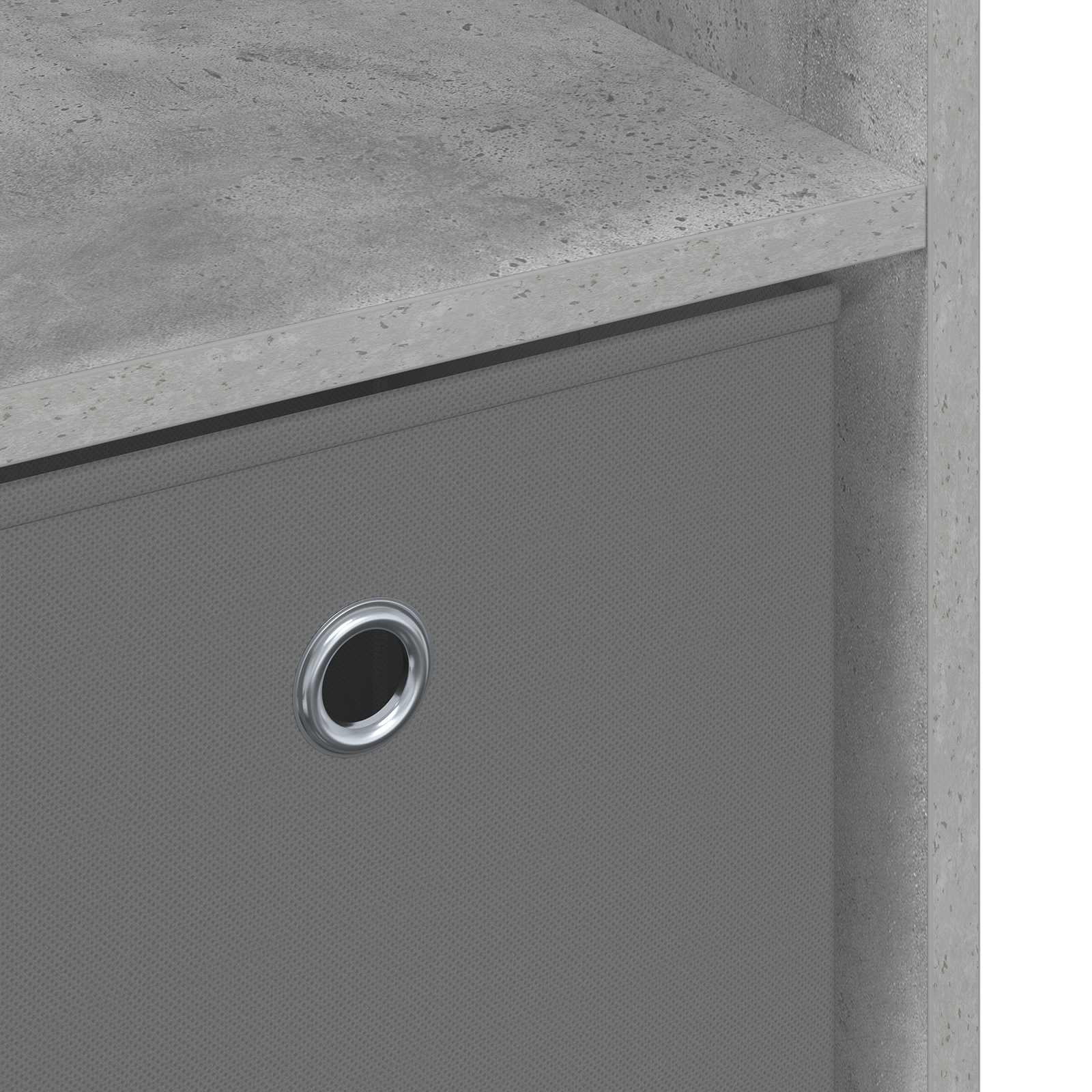 Kreveta s ladicama Betonski sivi 102 x 31 x 99,5 cm