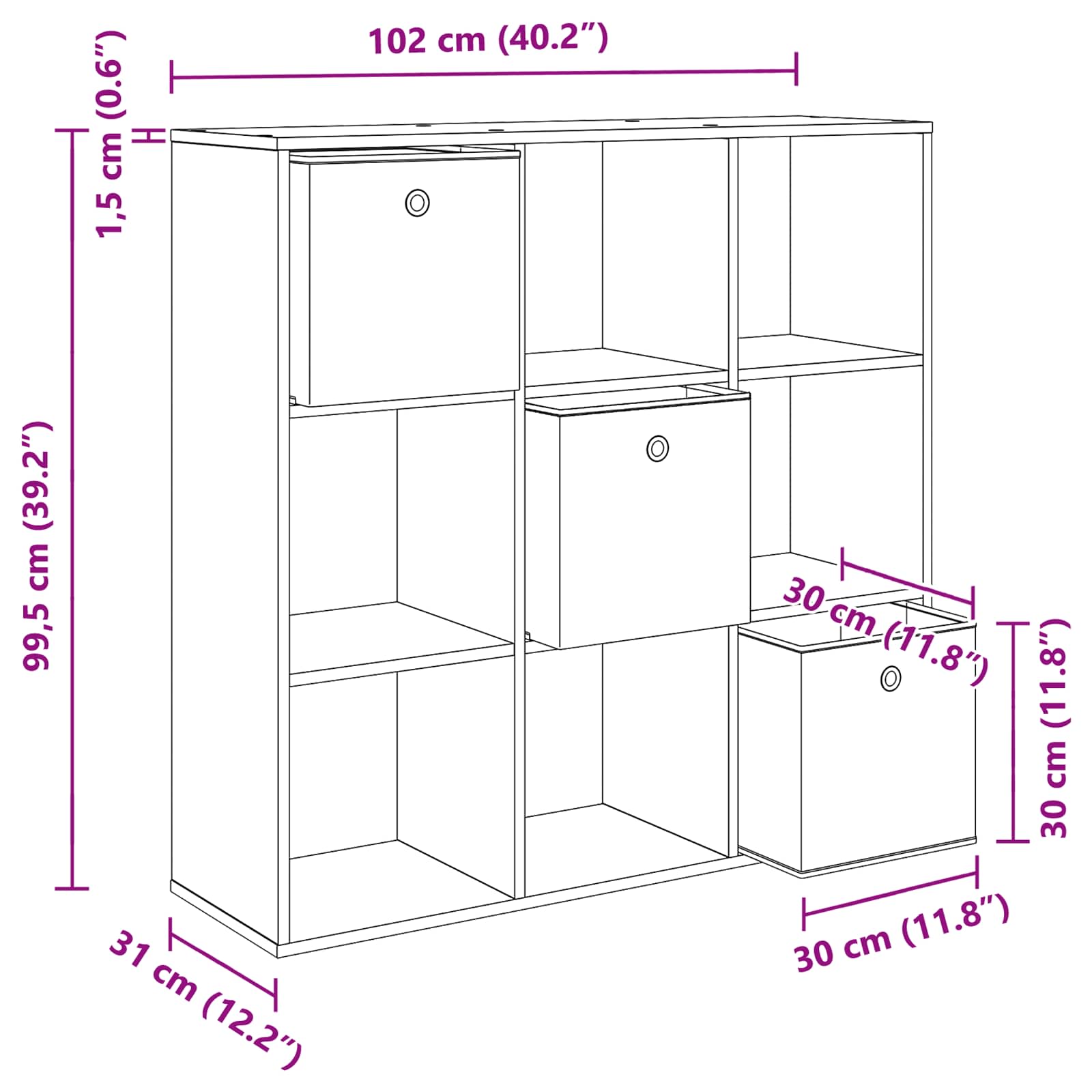 Kreveta s ladicama Staro drvo 102 x 31 x 99,5 cm