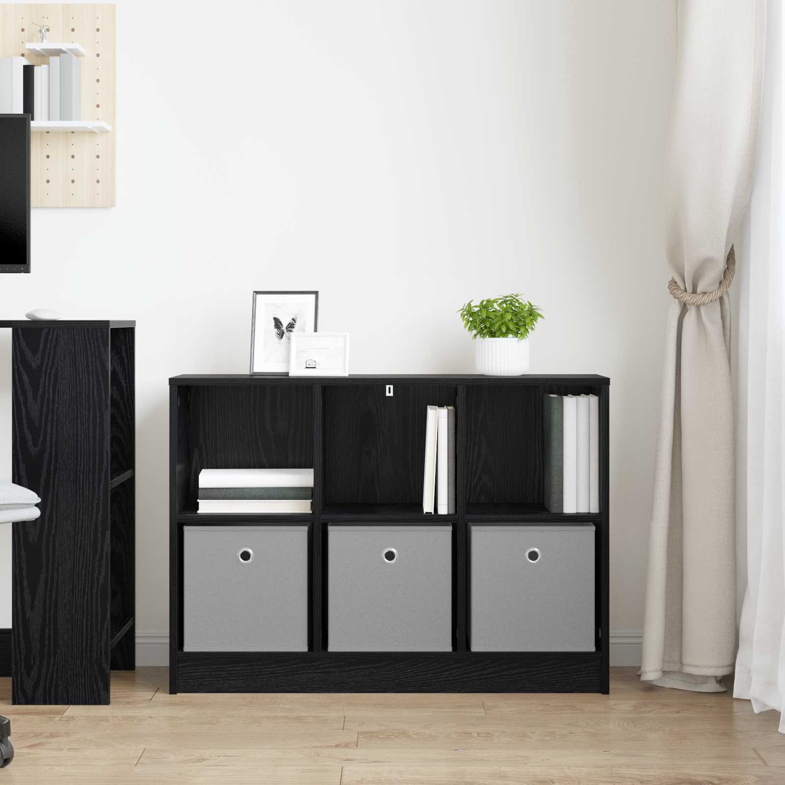 Kreveta s ladicama Crni hrast 88,5 x 27,5 x 63,5 cm