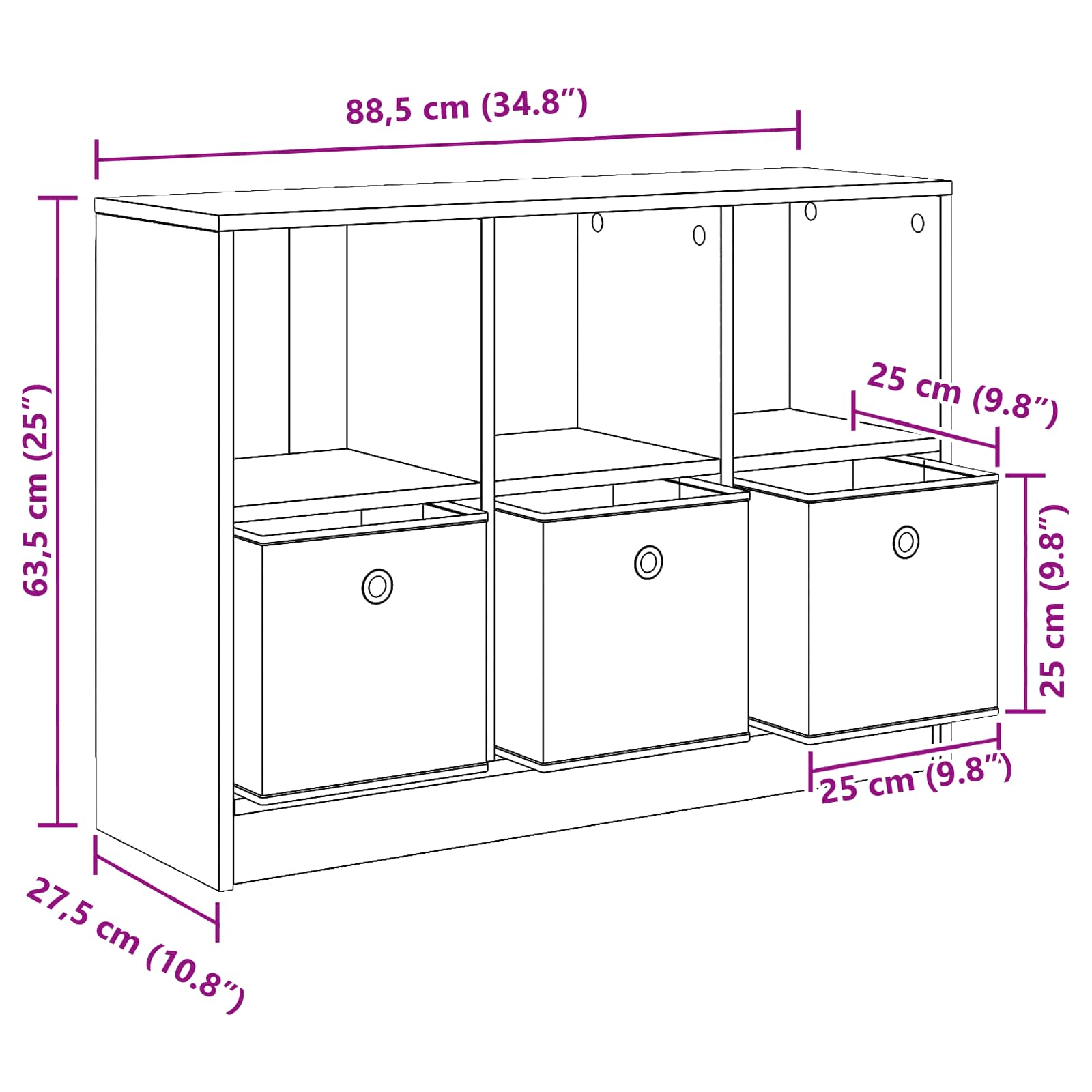 Kreveta s ladicama Betonski sivi 88,5 x 27,5 x 63,5 cm