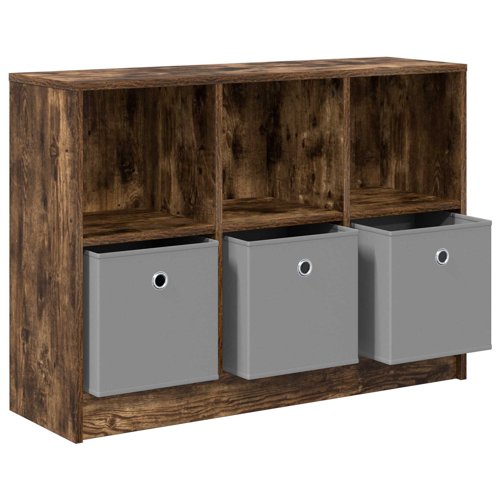 Kreveta s ladicama Dimljeni hrast 88,5 x 27,5 x 63,5 cm