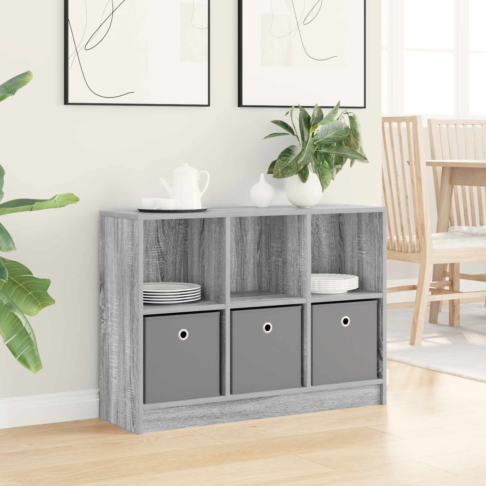 Kreveta s ladicama Siva Sonoma 88,5 x 27,5 x 63,5 cm