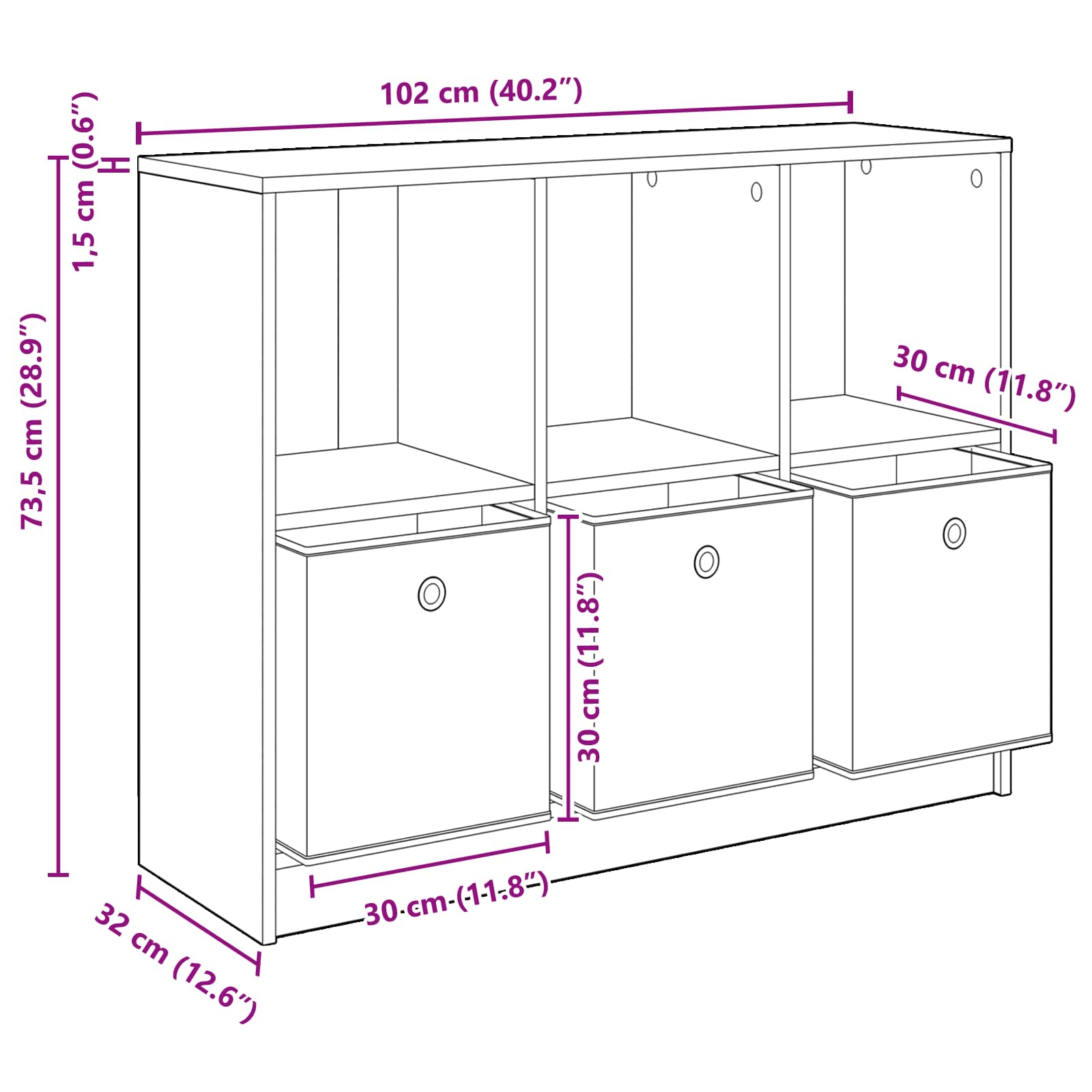 Kreveta s ladicama Staro drvo 102 x 32 x 73,5 cm