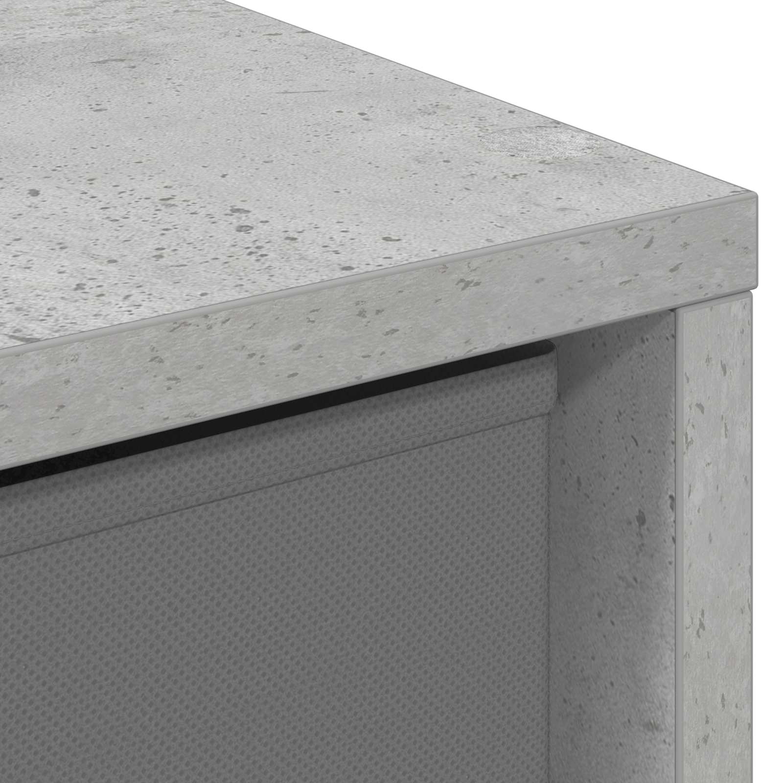 Kreveta s ladicama Betonski sivi 25,5 x 22 x 69,5 cm