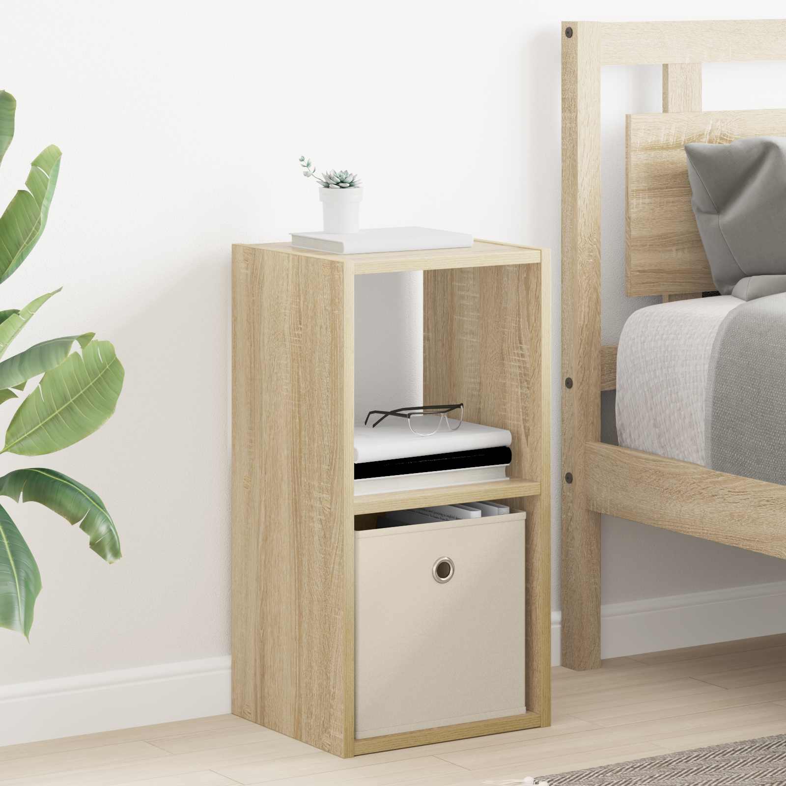 Noćni ormarić s ladicama 2 pcs Sonoma hrast 30,5 x 27 x 59,5 cm
