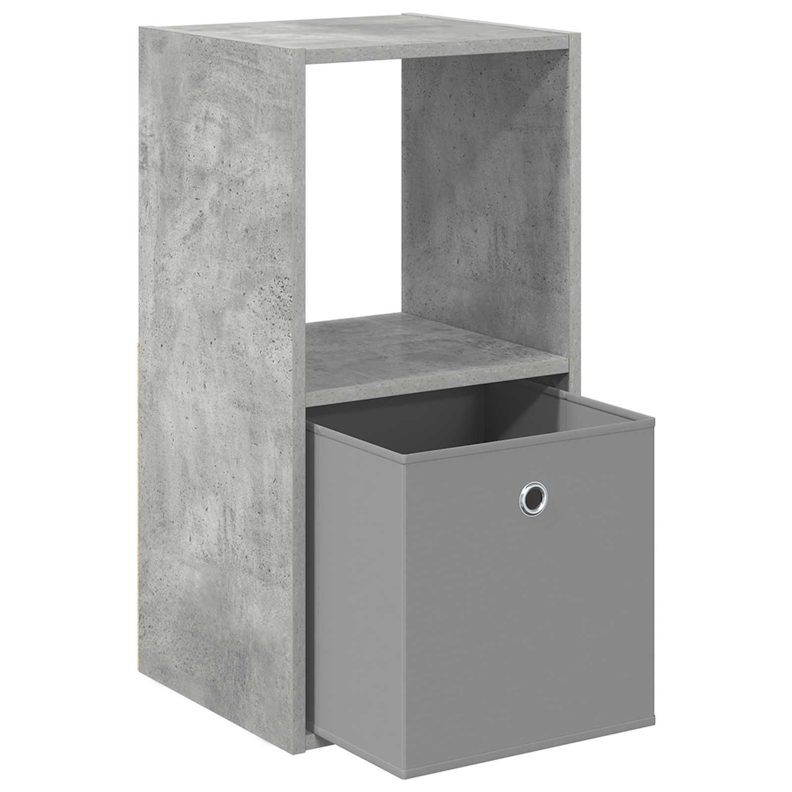 Noćni ormarić s ladicama 2 pcs Betonski sivi 35 x 32 x 68,5 cm