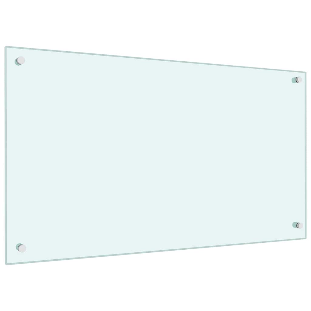 Kuhinjski zid 2 pcs Bijelo 90 x 50 cm Staklo otporno na udarce